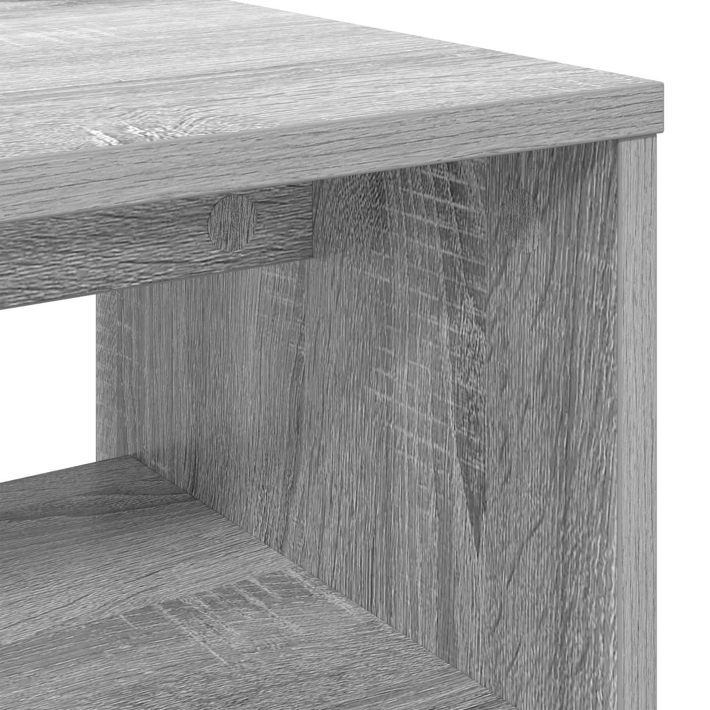 vidaXL Ντουλάπι TV 100 x 35 x 40 εκ Γκρίζο Σονομα Επεξεργασμένο Ξύλο