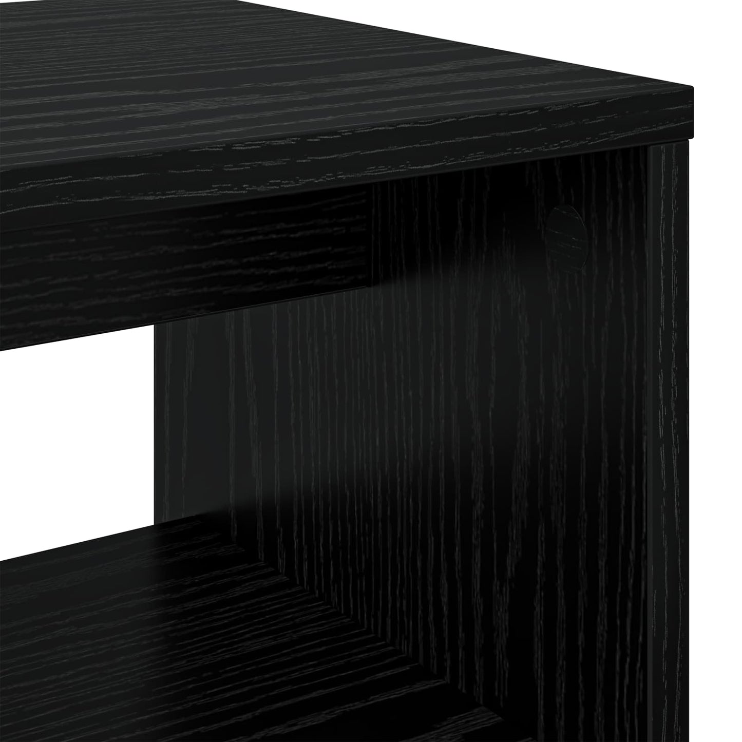 vidaXL Ντουλάπι TV 80 x 30 x 40 εκ Μαύρη Οξυά Επεξεργασμένο Ξύλο