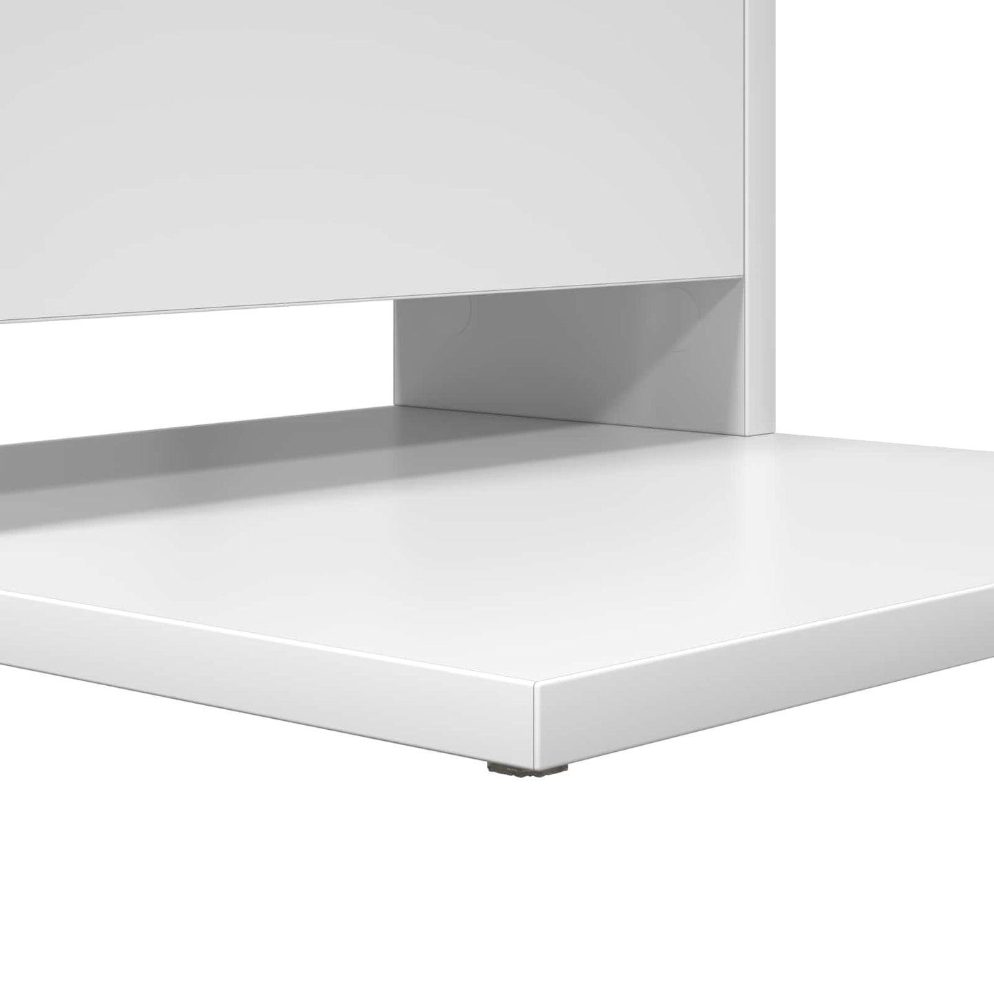 vidaXL Τραπεζάκι Πλευράς Λευκό 40 x 35 x 60,5 εκ Επεξεργασμένο ξύλο