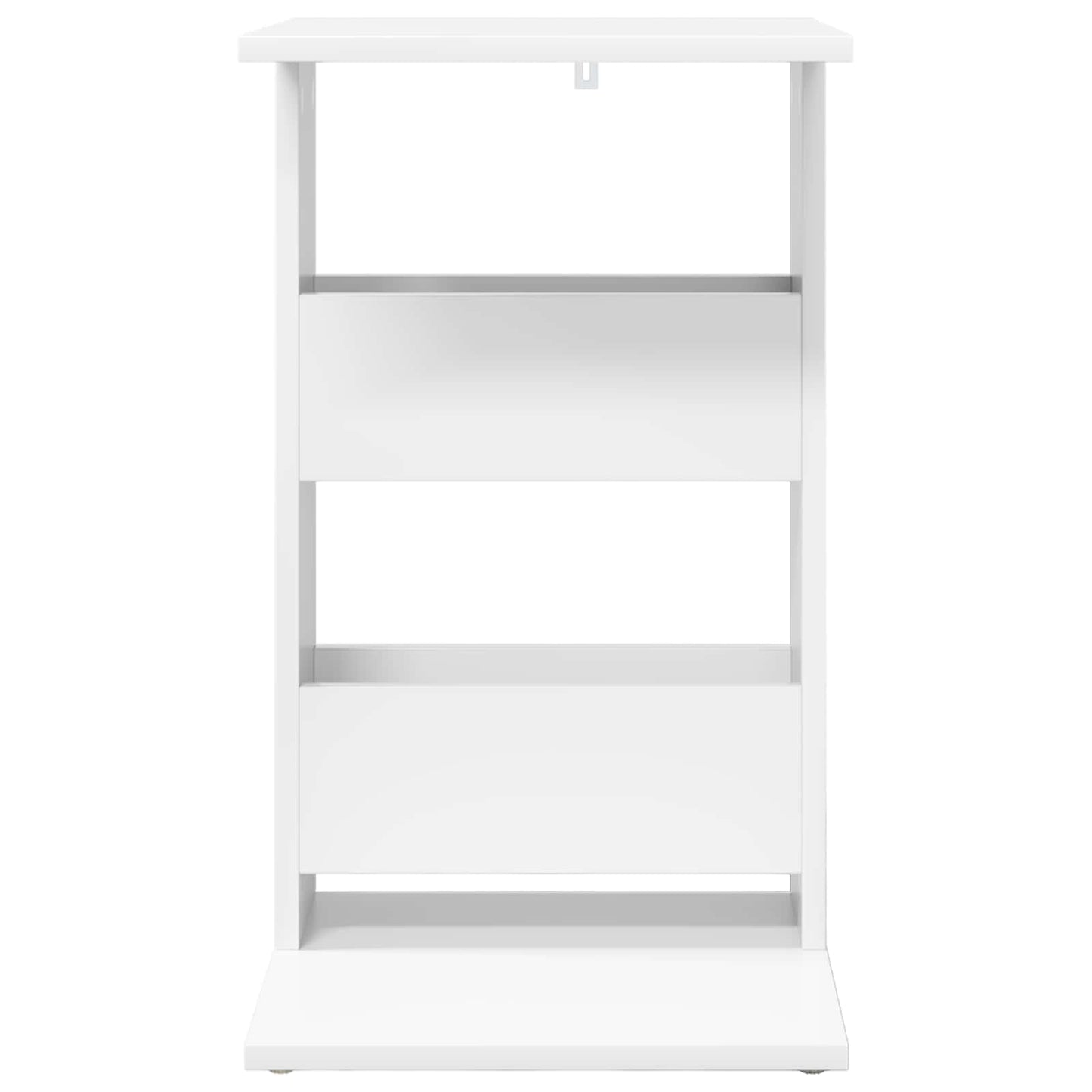 vidaXL Τραπεζάκι Πλευράς Λευκό 40 x 35 x 60,5 εκ Επεξεργασμένο ξύλο