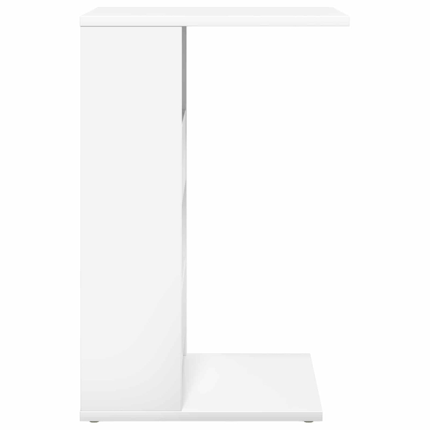 vidaXL Τραπεζάκι Πλευράς Λευκό 40 x 35 x 60,5 εκ Επεξεργασμένο ξύλο
