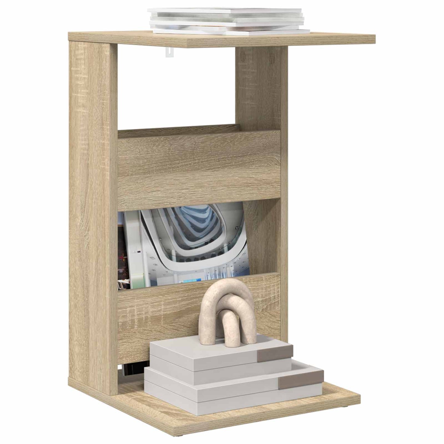 vidaXL Τραπεζάκι Πλευράς Δρύς Sonoma 40 x 35 x 60,5 εκ