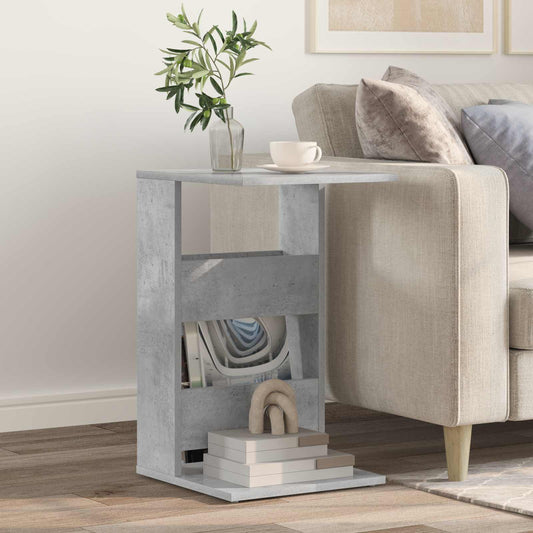 vidaXL Τραπεζάκι Πλευράς Σκυρόδεμα Γκρι 40 x 35 x 60,5 εκ