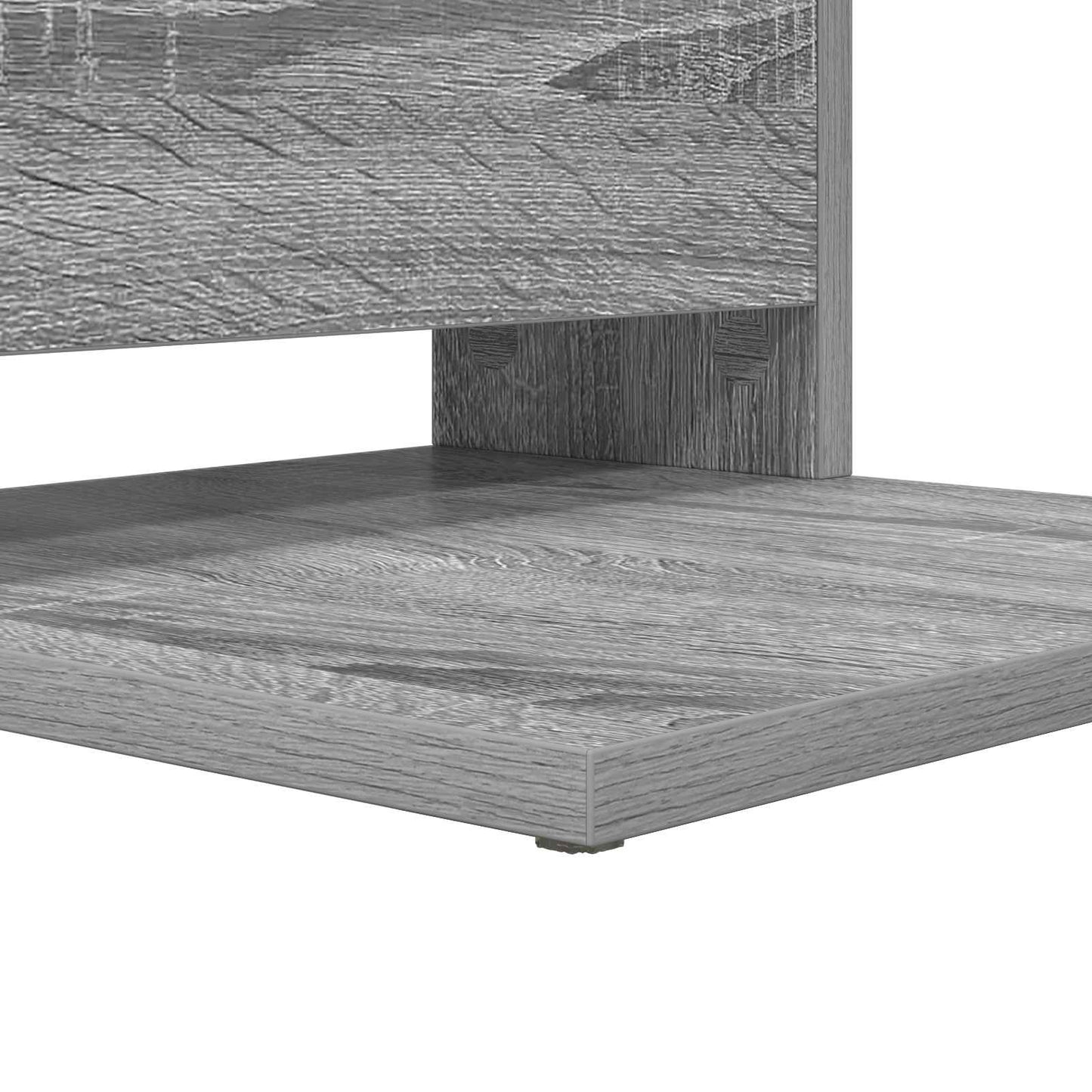vidaXL Τραπεζάκι Πλευράς Γκρίζο Σονομα 40 x 35 x 60,5 εκ