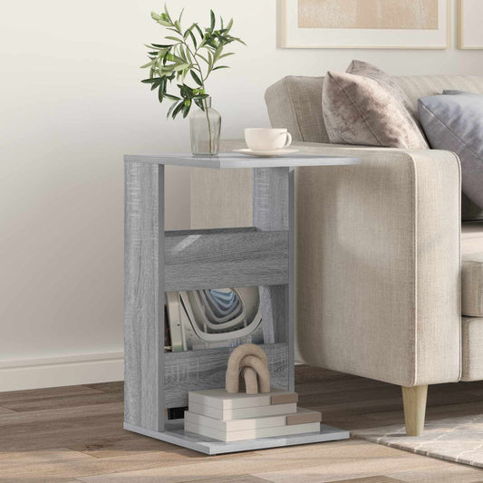 vidaXL Τραπεζάκι Πλευράς Γκρίζο Σονομα 40 x 35 x 60,5 εκ