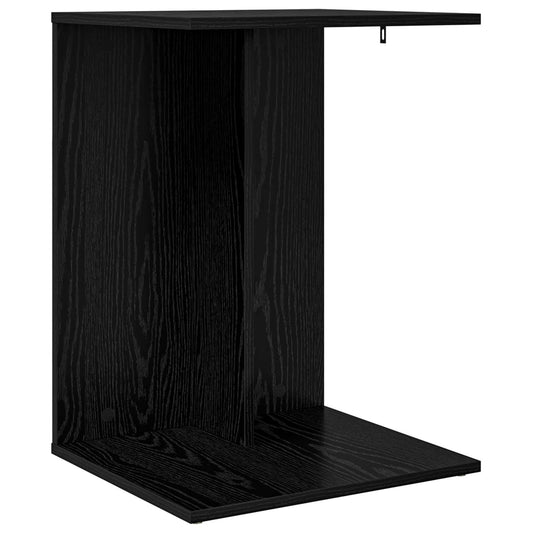 vidaXL Τραπεζάκι Πλευράς Μαύρη Οξυά 45 x 40 x 62,5 εκ.