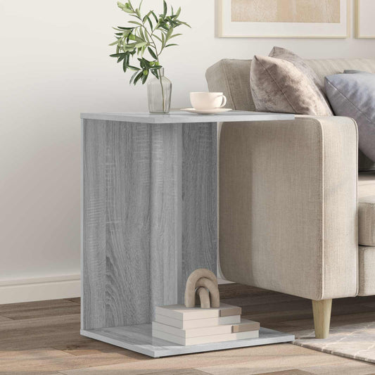 vidaXL Τραπεζάκι Πλευράς Γκρίζο Σονομα 45 x 40 x 62,5 εκ.