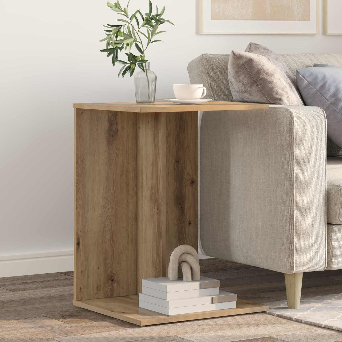 vidaXL Τραπεζάκι Πλευράς Artisan Oak 45 x 40 x 62,5 εκ.