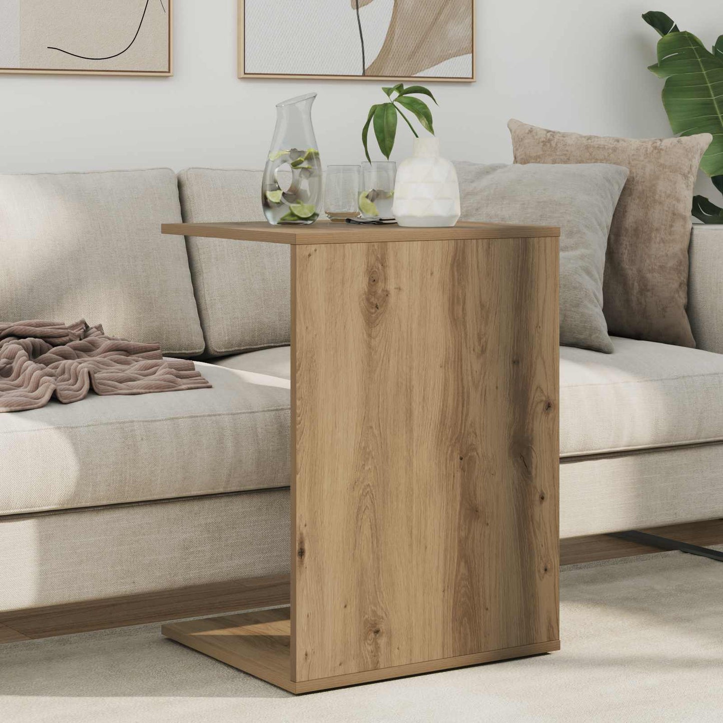 vidaXL Τραπεζάκι Πλευράς Artisan Oak 45 x 40 x 62,5 εκ.