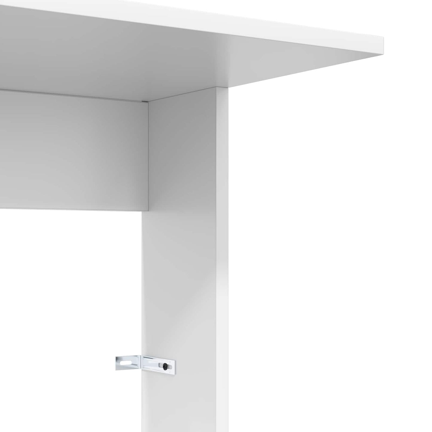 vidaXL Τραπεζάκι Πλευράς Λευκό 40 x 38 x 62,5 εκ Επεξεργασμένο ξύλο