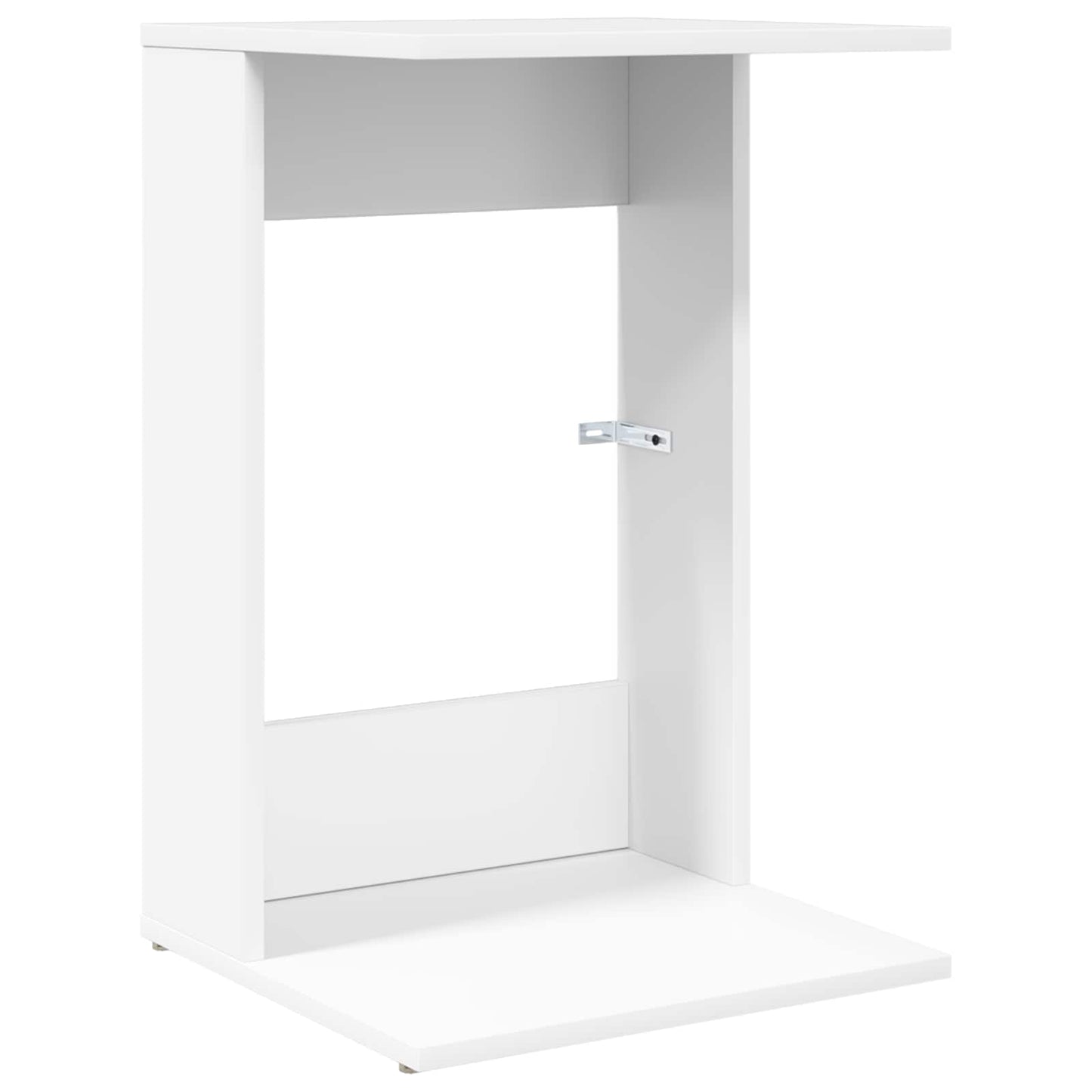 vidaXL Τραπεζάκι Πλευράς Λευκό 40 x 38 x 62,5 εκ Επεξεργασμένο ξύλο