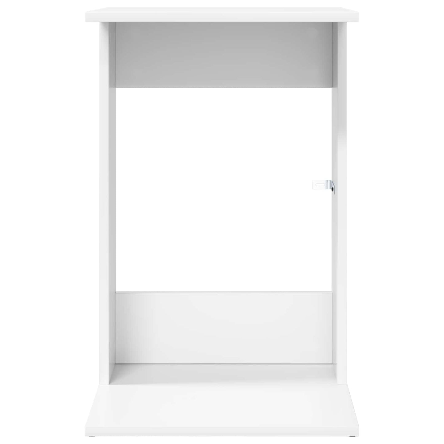 vidaXL Τραπεζάκι Πλευράς Λευκό 40 x 38 x 62,5 εκ Επεξεργασμένο ξύλο