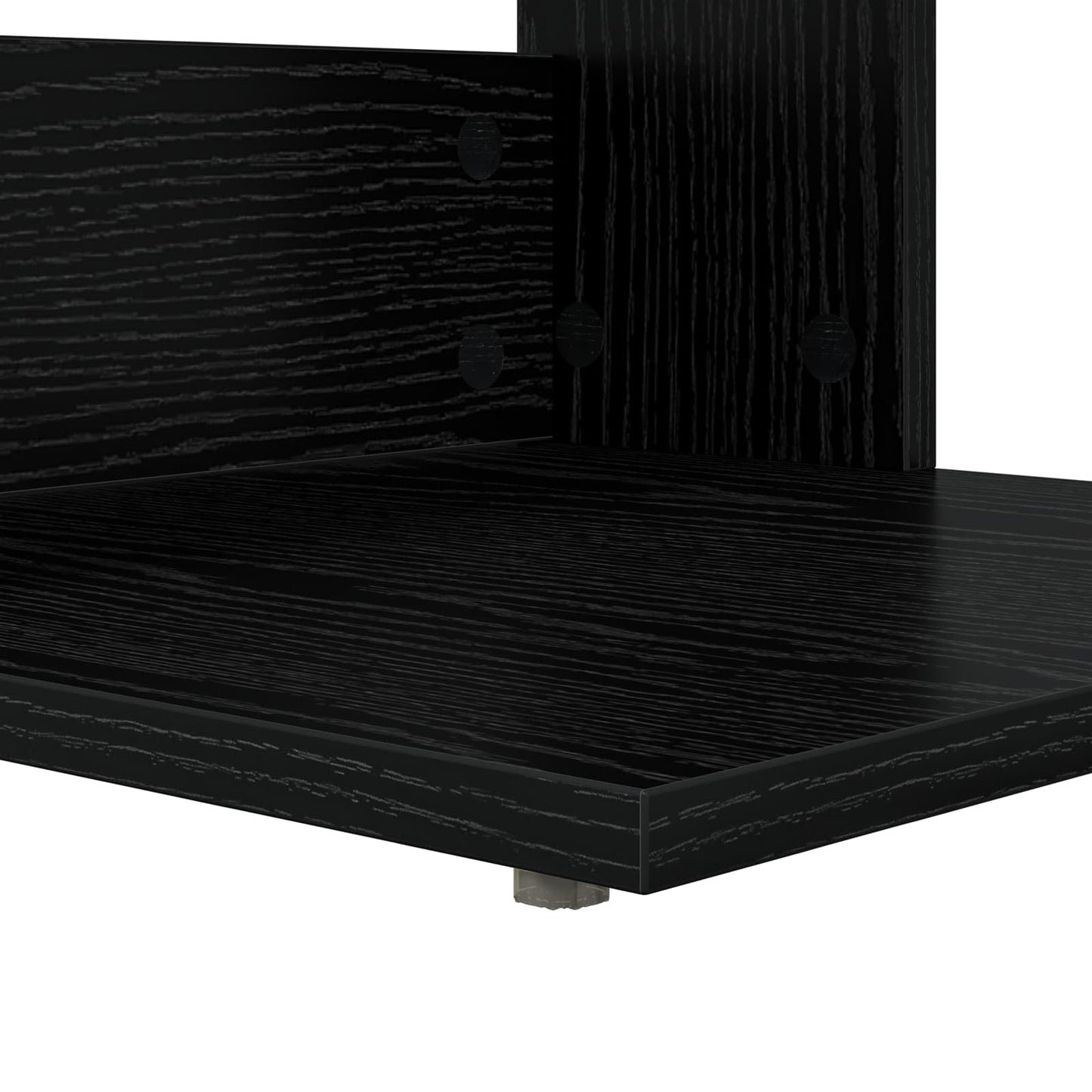 vidaXL Τραπεζάκι Πλευράς Μαύρη Οξυά 40 x 38 x 62,5 εκ