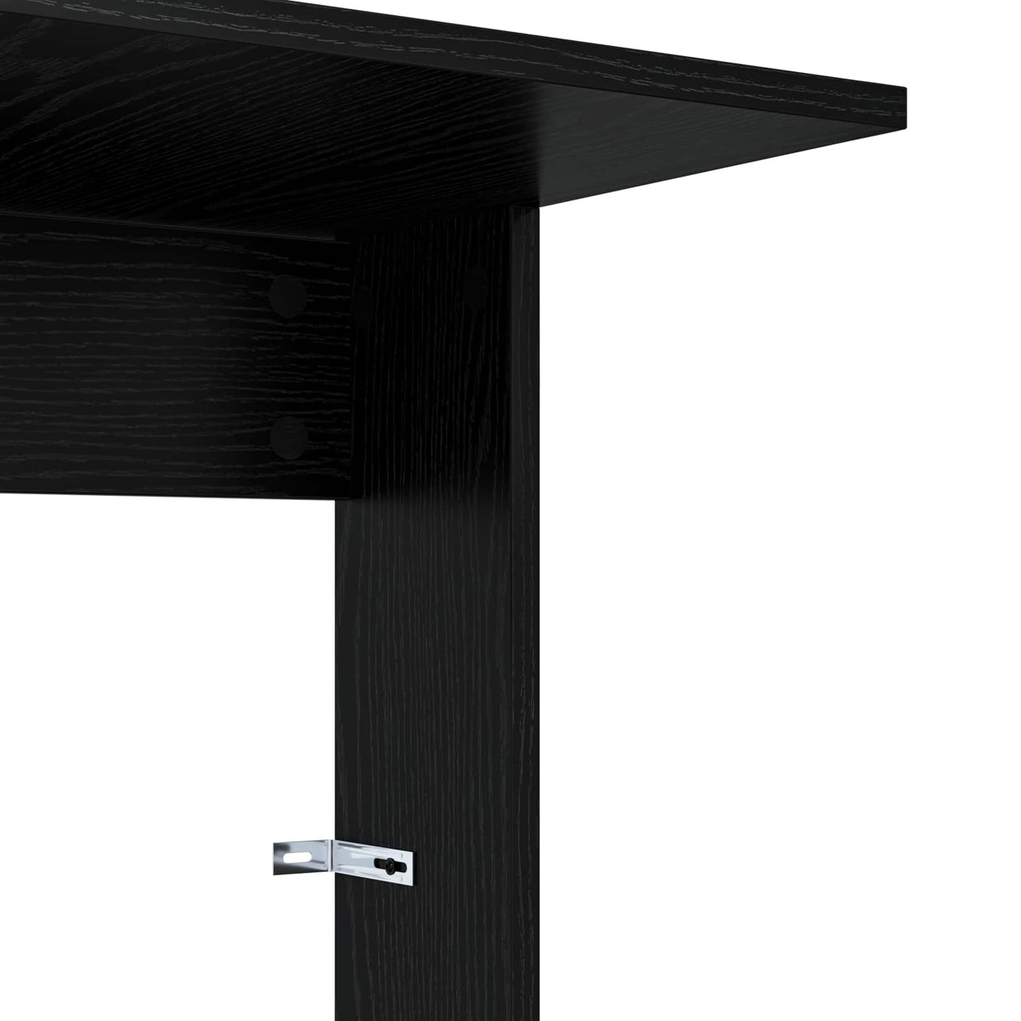 vidaXL Τραπεζάκι Πλευράς Μαύρη Οξυά 40 x 38 x 62,5 εκ