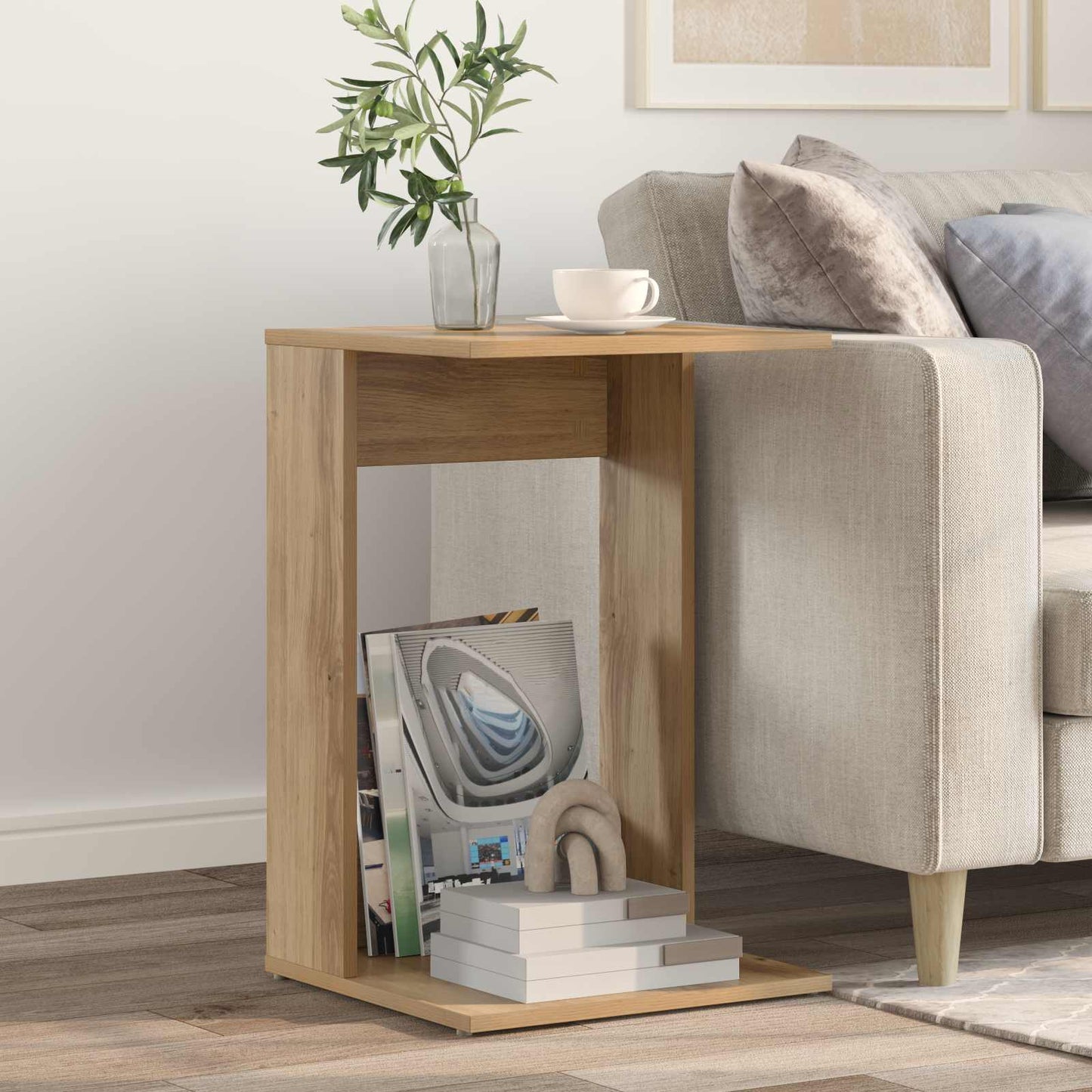 vidaXL Τραπεζάκι Πλευράς Artisan Oak 40 x 38 x 62,5 εκ