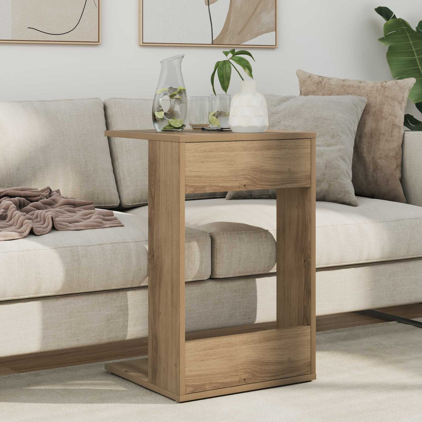 vidaXL Τραπεζάκι Πλευράς Artisan Oak 40 x 38 x 62,5 εκ