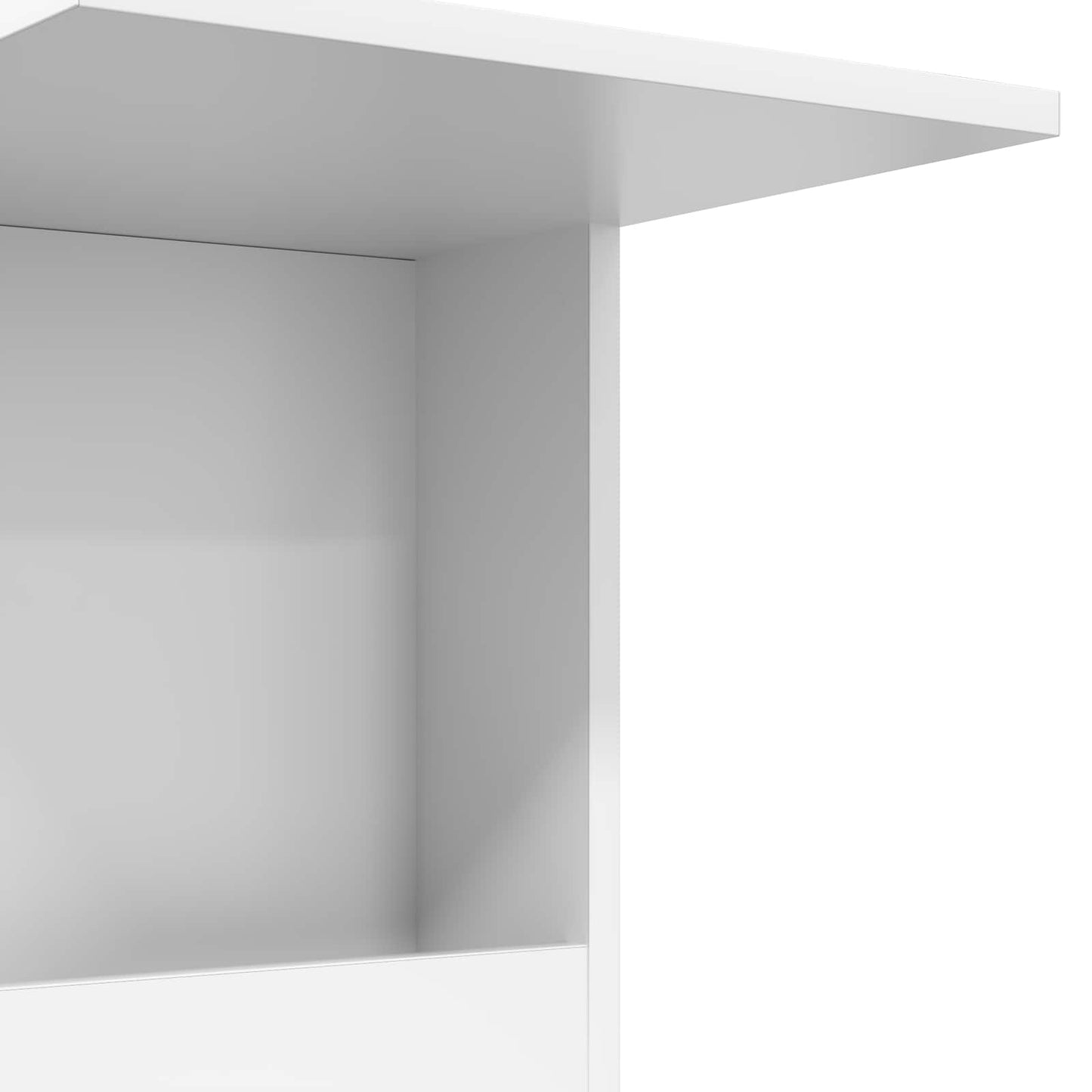 vidaXL Τραπεζάκι Πλευράς Λευκό 40 x 35 x 60 εκ. Επεξεργασμένο ξύλο