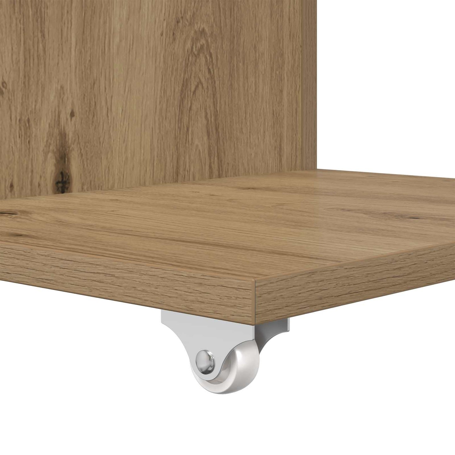 vidaXL Τραπεζάκι Πλευράς με τροχούς Artisan Oak 40 x 35 x 60 εκ.