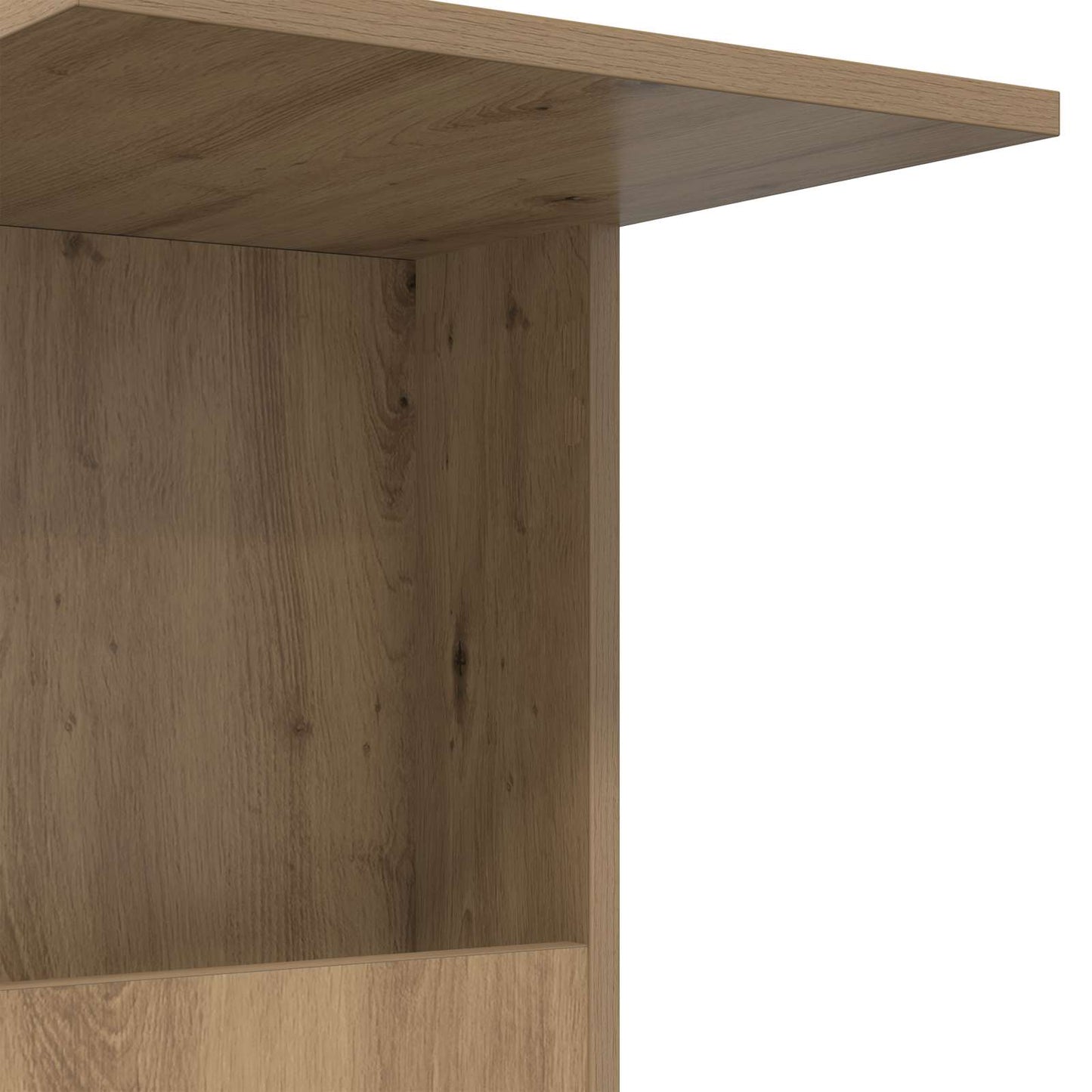vidaXL Τραπεζάκι Πλευράς με τροχούς Artisan Oak 40 x 35 x 60 εκ.