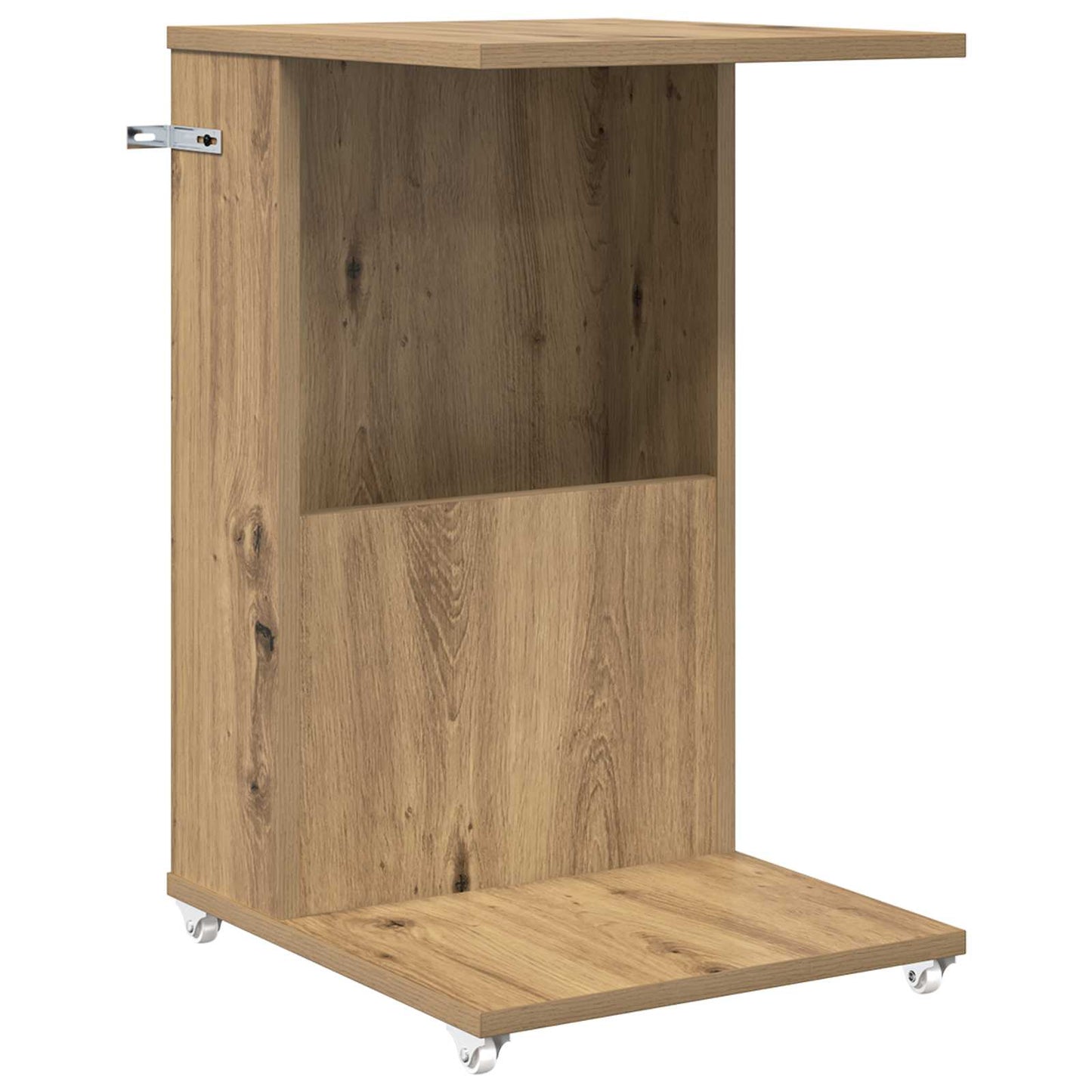 vidaXL Τραπεζάκι Πλευράς με τροχούς Artisan Oak 40 x 35 x 60 εκ.