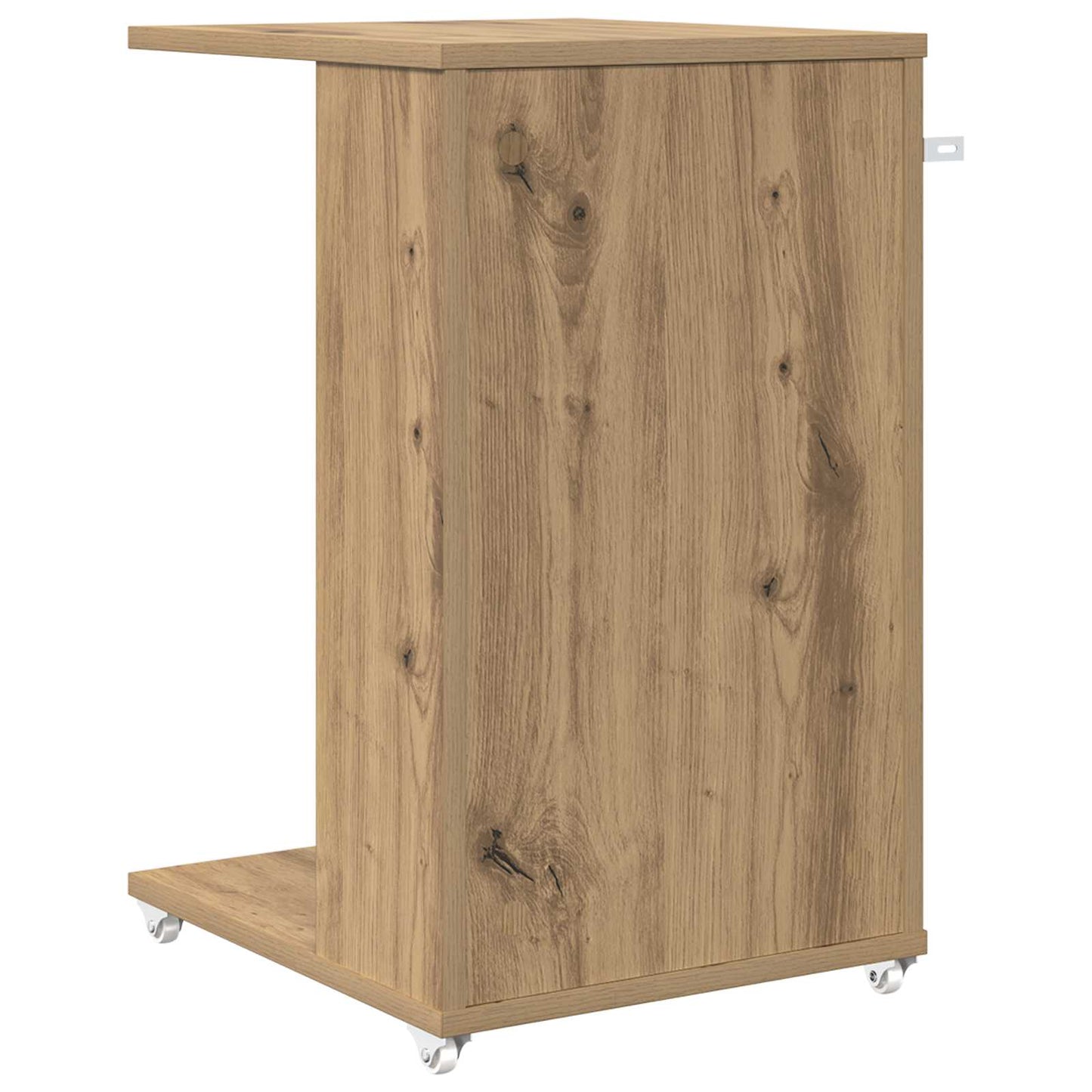 vidaXL Τραπεζάκι Πλευράς με τροχούς Artisan Oak 40 x 35 x 60 εκ.