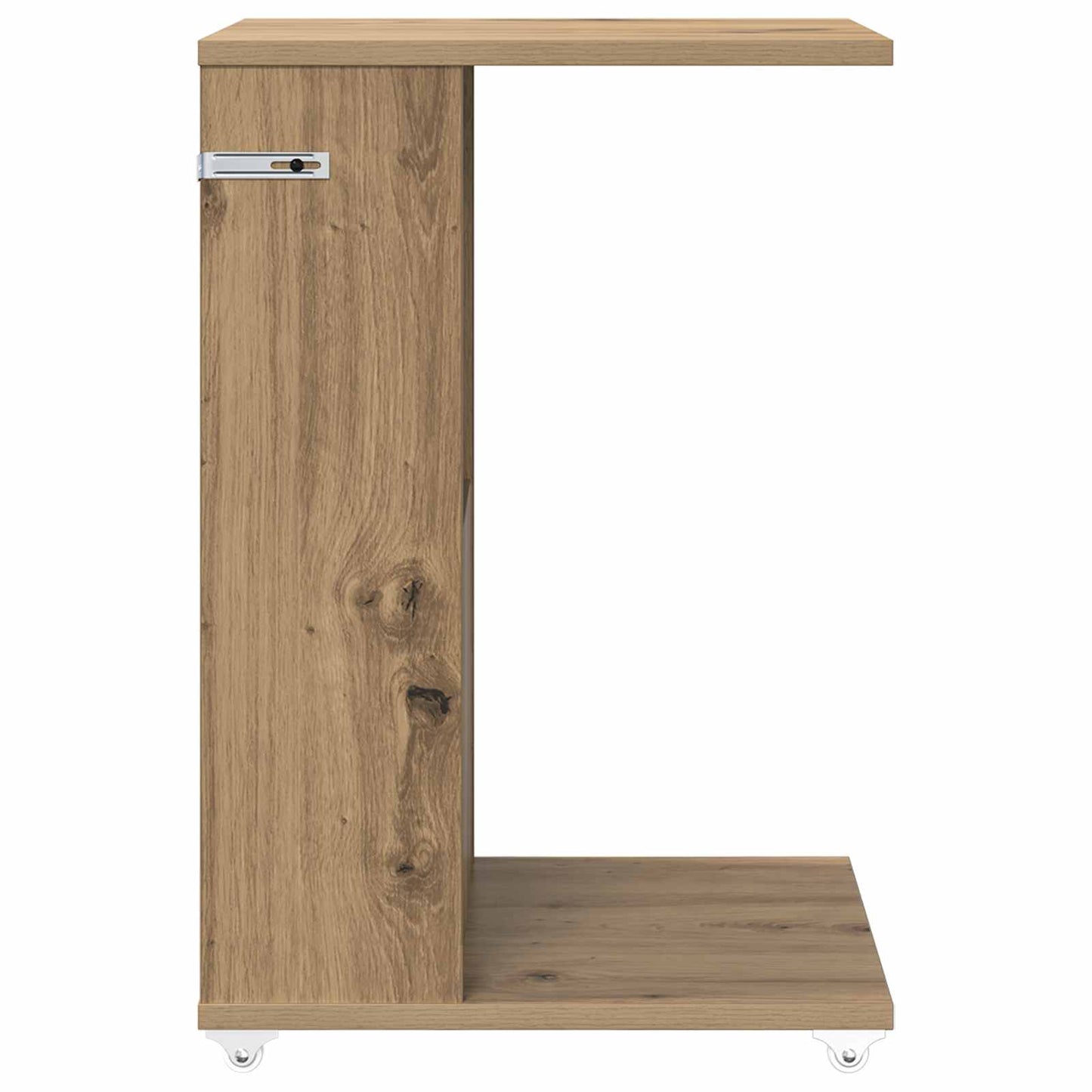 vidaXL Τραπεζάκι Πλευράς με τροχούς Artisan Oak 40 x 35 x 60 εκ.