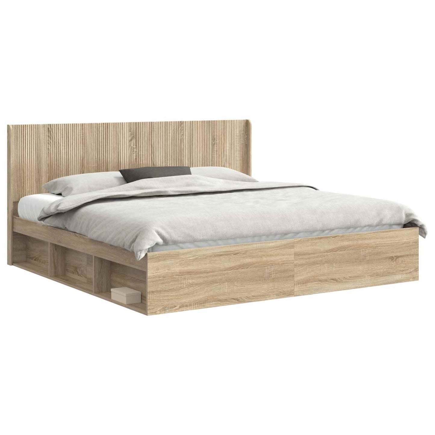 vidaXL Καλάθι με αποθήκη και κεφαλάρι Sonoma Δρυς 200 x 200 cm