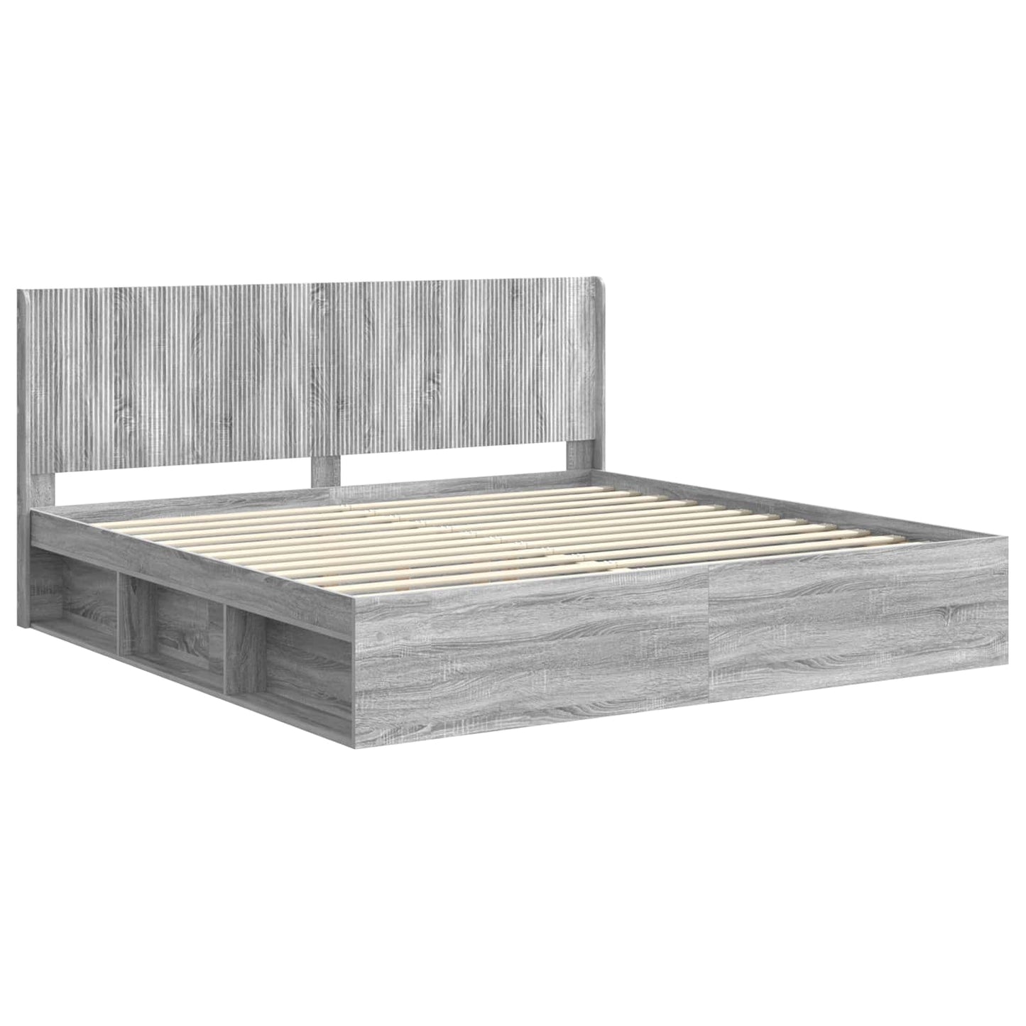 vidaXL Καλάθι με αποθήκη και κεφαλάρι Γκρι Sonoma 200 x 200 cm