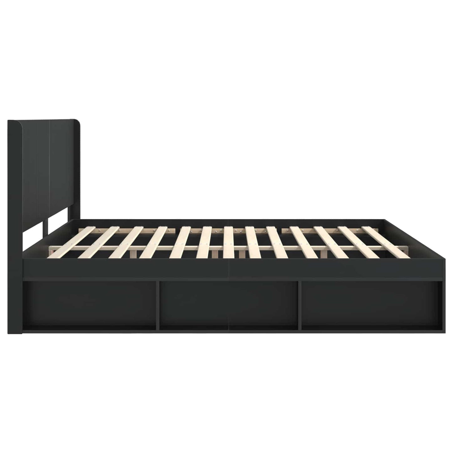 vidaXL Καλάθι με αποθήκη και κεφαλάρι Μαύρο 180 x 200 cm