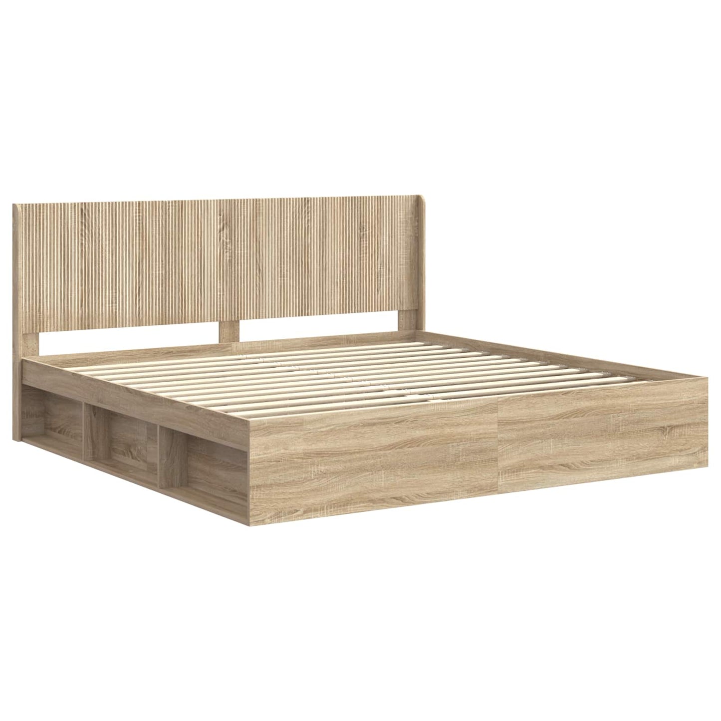 vidaXL Καλάθι με αποθήκη και κεφαλάρι Sonoma Δρυς 180 x 200 cm