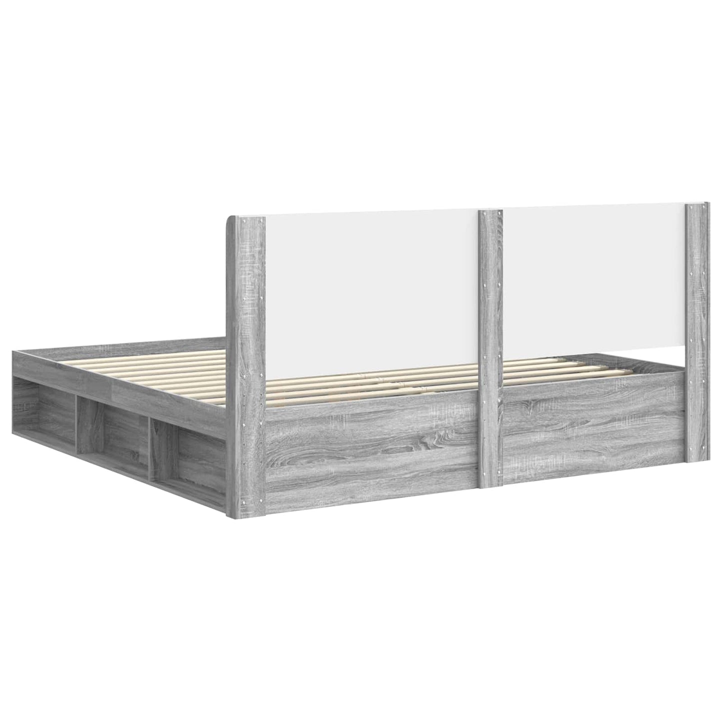 vidaXL Καλάθι με αποθήκη και κεφαλάρι Γκρι Sonoma 180 x 200 cm