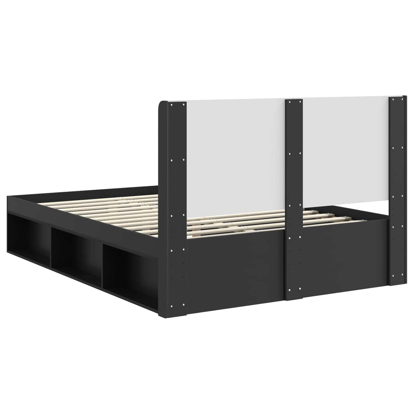 vidaXL Καλάθι με αποθήκη και κεφαλάρι Μαύρο 150 x 200 cm