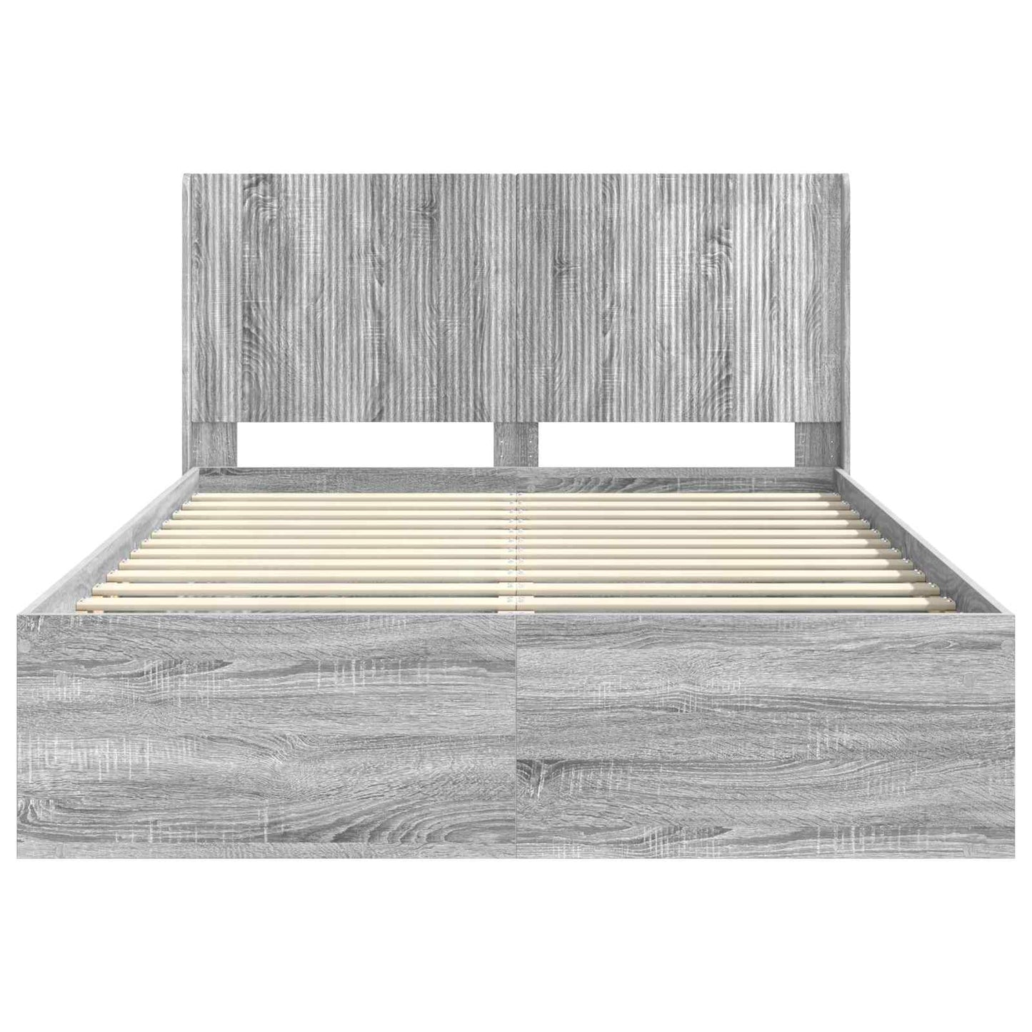 vidaXL Καλάθι με αποθήκη και κεφαλάρι Γκρι Sonoma 150 x 200 cm