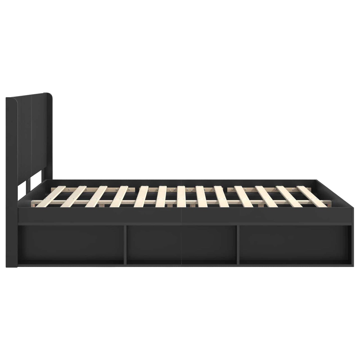 vidaXL Καλάθι με αποθήκη και κεφαλάρι Μαύρο 140 x 200 cm