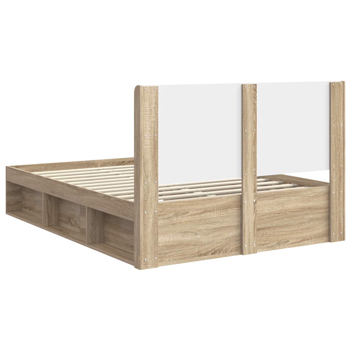 vidaXL Καλάθι με αποθήκη και κεφαλάρι 3 pcs Επεξεργασμένο Ξύλο