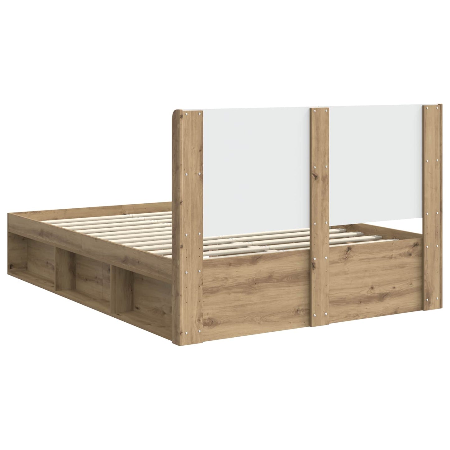 vidaXL Καλάθι με αποθήκη και κεφαλάρι 3 pcs Επεξεργασμένο Ξύλο