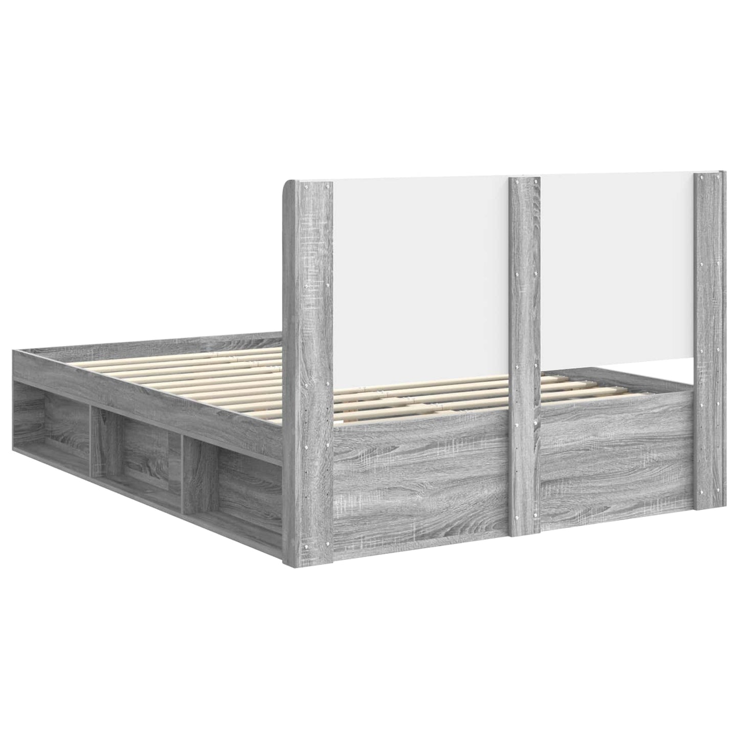vidaXL Καλάθι με αποθήκη και κεφαλάρι Γκρι Sonoma 135 x 190 cm