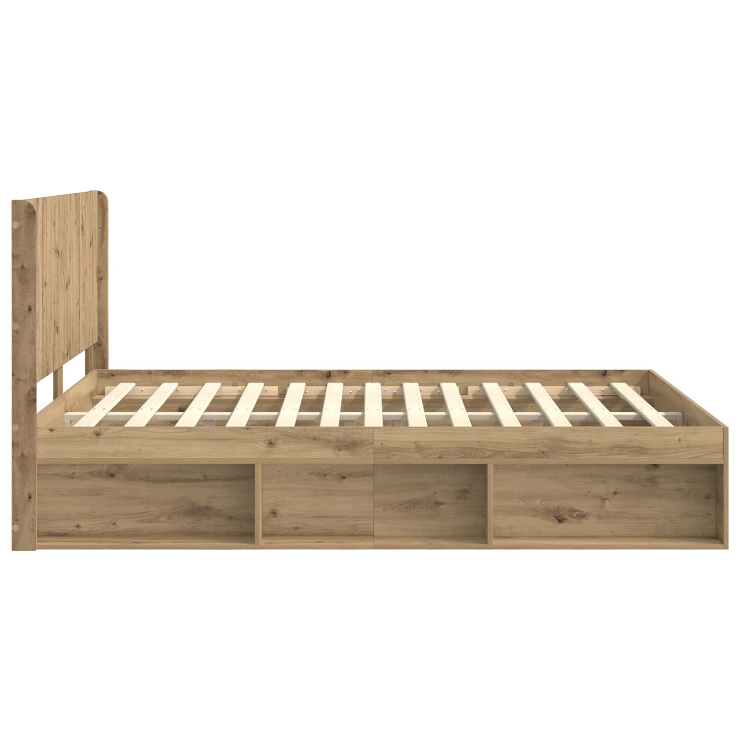 vidaXL Καλάθι με αποθήκη και κεφαλάρι Artisan Δρυς 135 x 190 cm