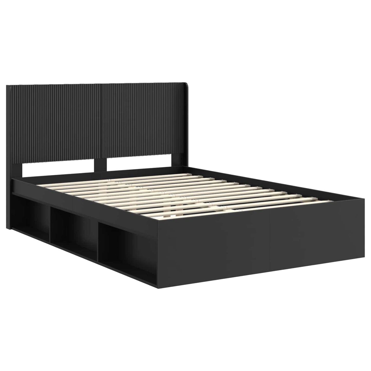 vidaXL Καλάθι με αποθήκη και κεφαλάρι Μαύρο 120 x 200 cm
