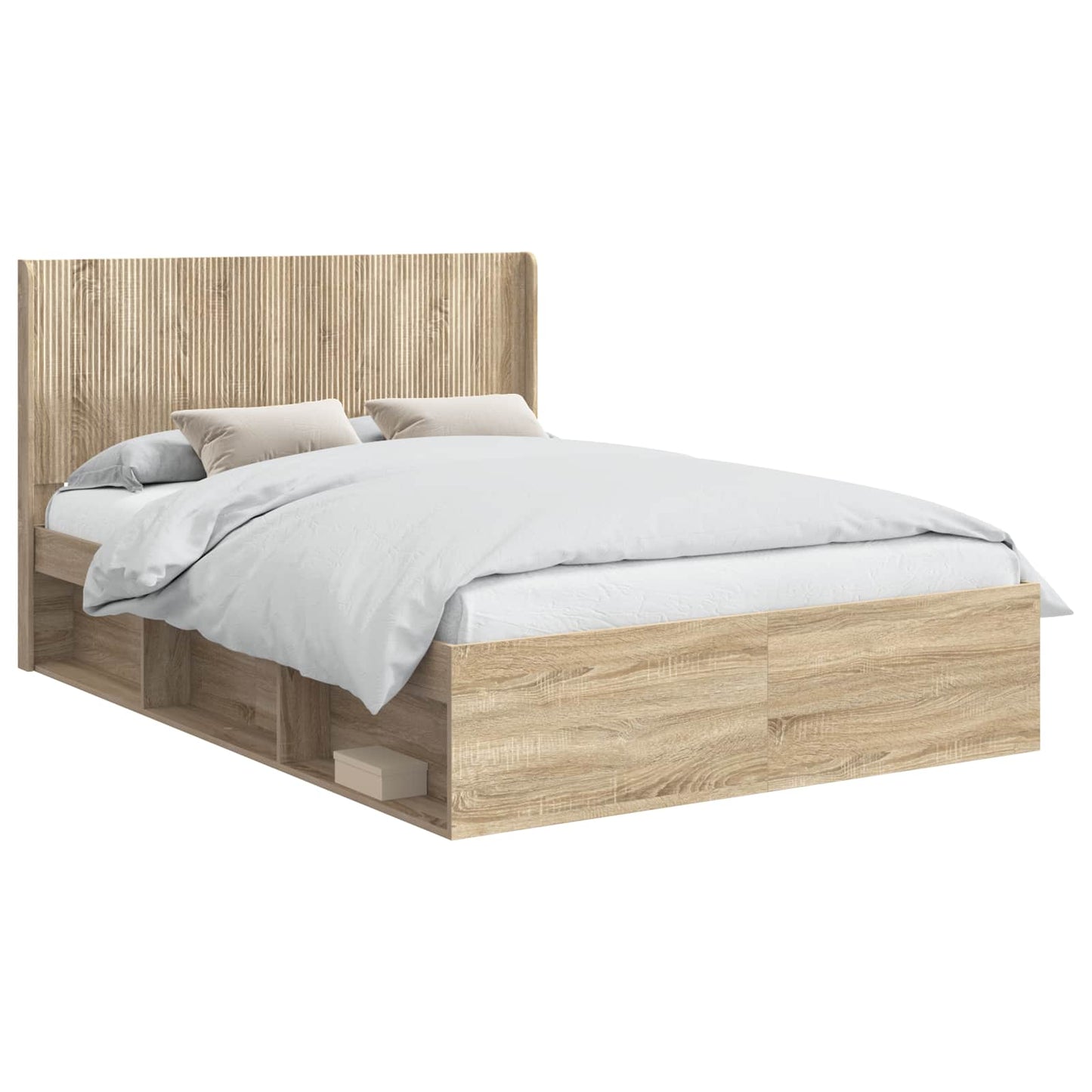 vidaXL Καλάθι με αποθήκη και κεφαλάρι Sonoma Δρυς 120 x 200 cm