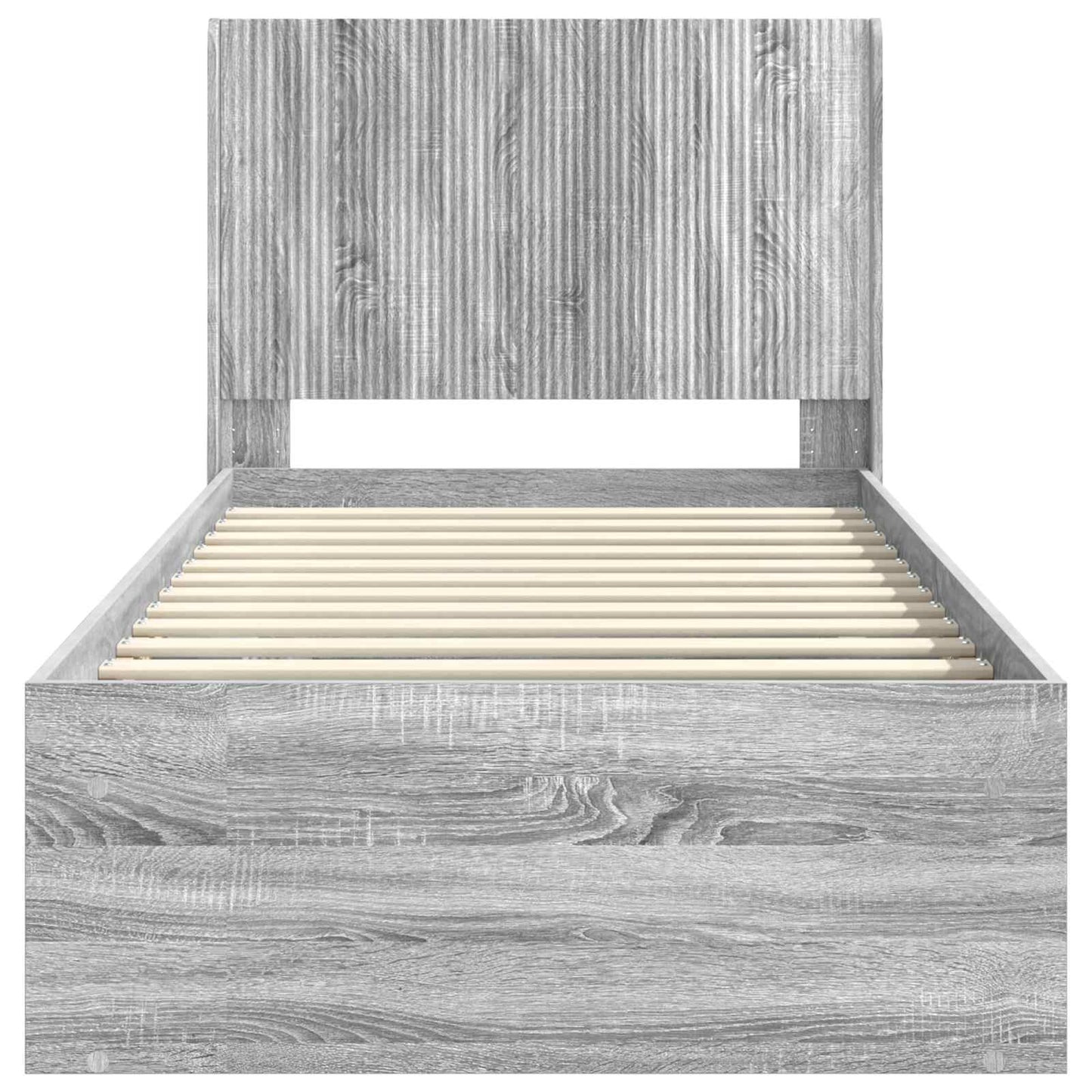 vidaXL Καλάθι με αποθήκη και κεφαλάρι Γκρι Sonoma 100 x 200 cm