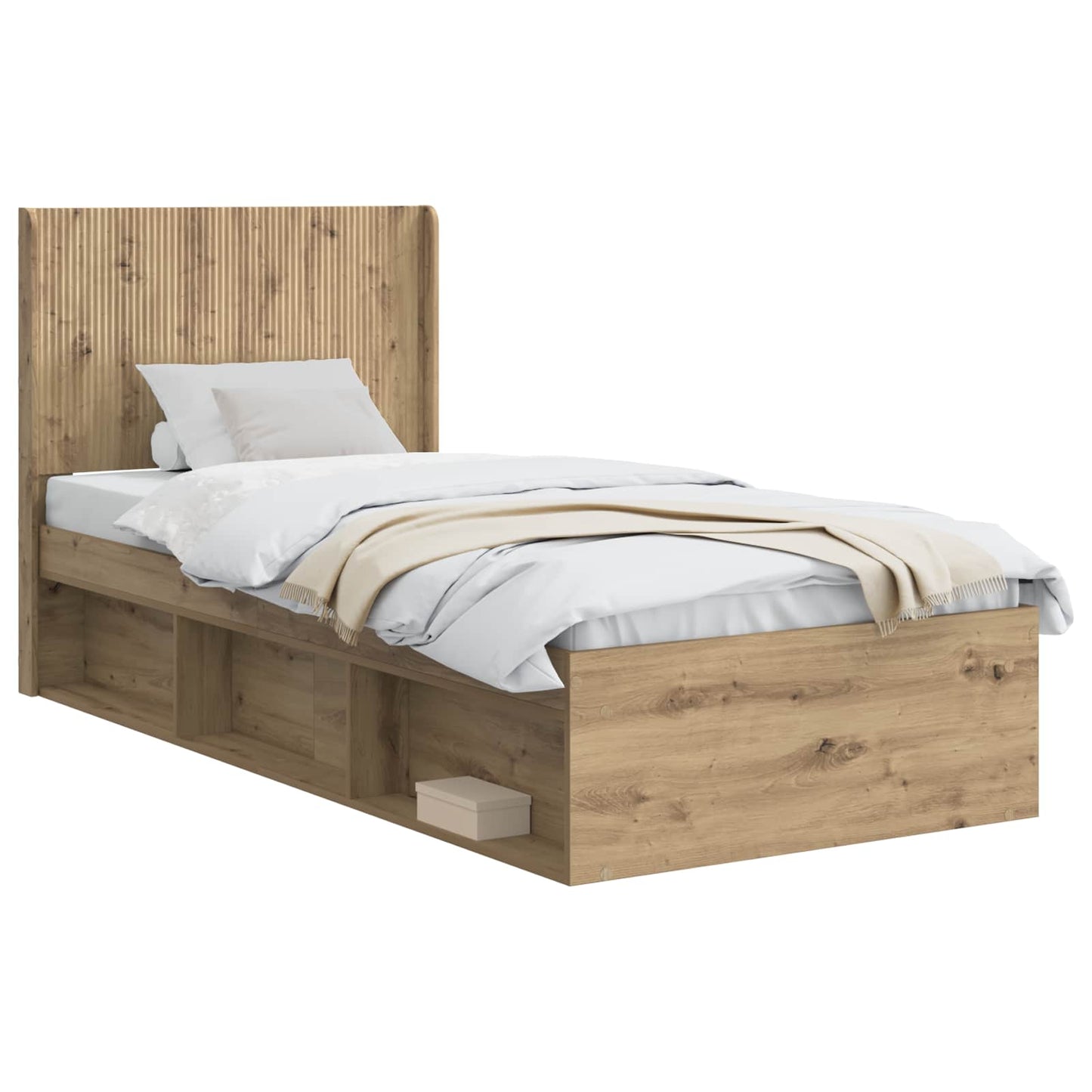 vidaXL Καλάθι με αποθήκη και κεφαλάρι Artisan Δρυς 100 x 200 cm