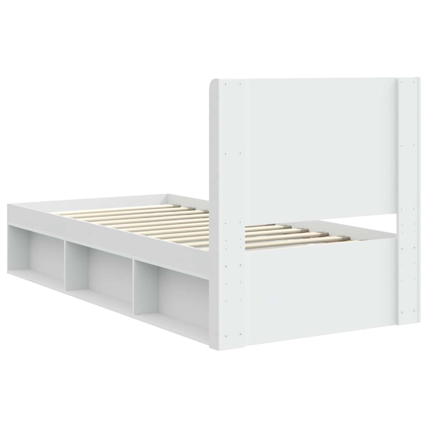 vidaXL Καλάθι με αποθήκη και κεφαλάρι Λευκό 90 x 190 cm