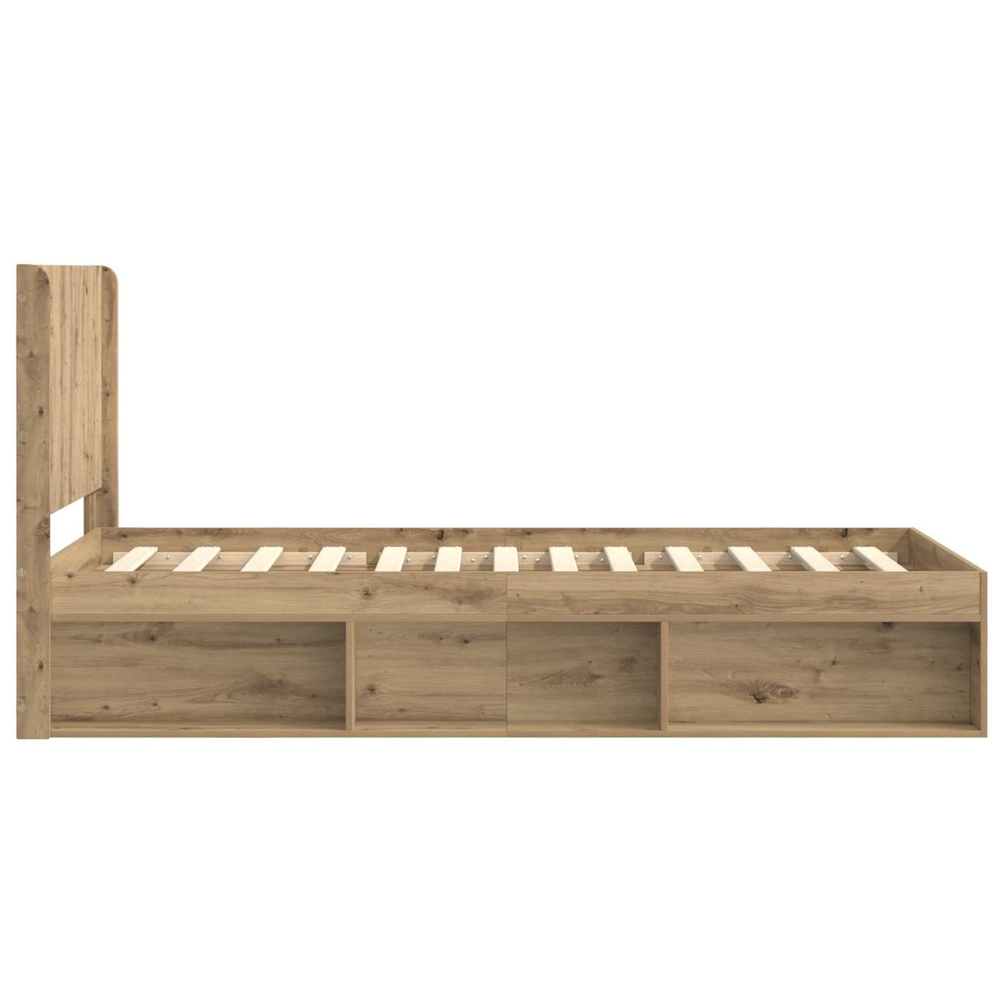 vidaXL Καλάθι με αποθήκη και κεφαλάρι Artisan Δρυς 75 x 190 cm