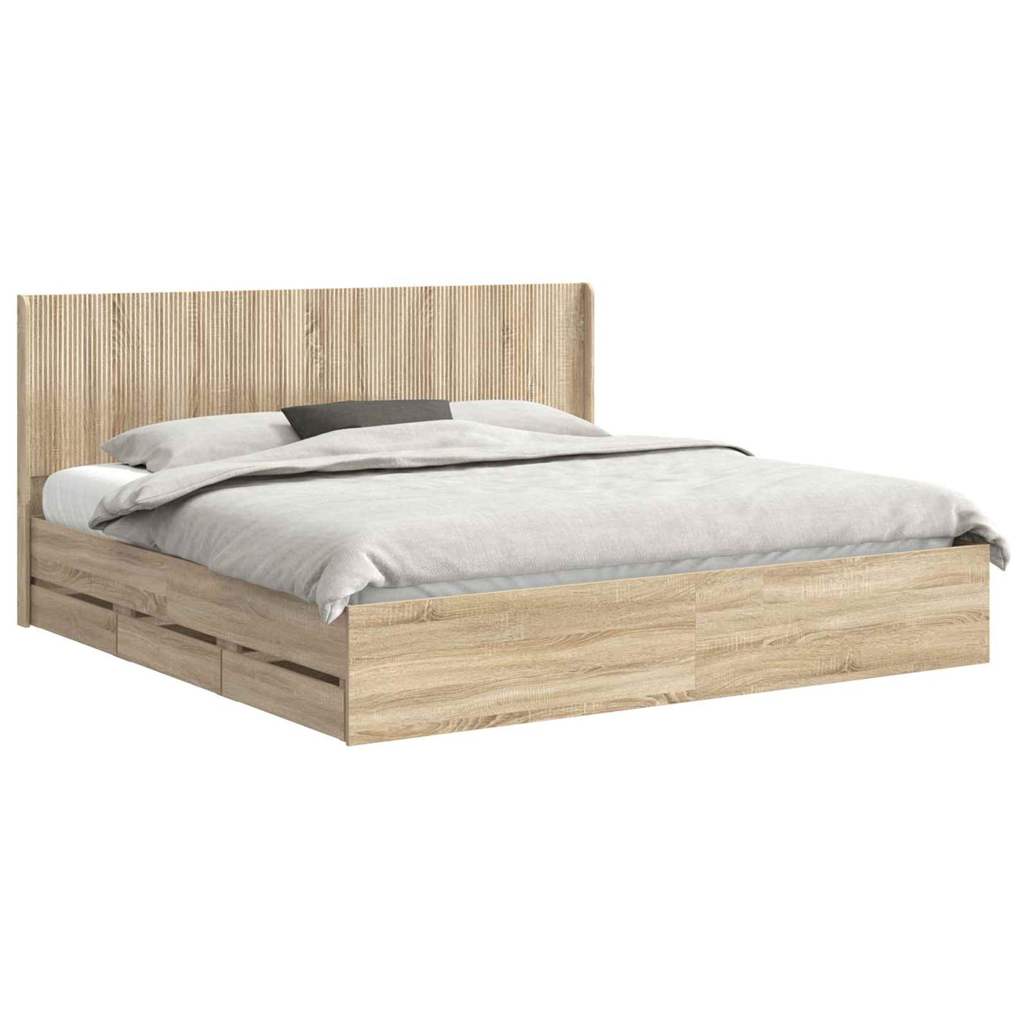 vidaXL Καλάθι με αποθήκη και κεφαλάρι Sonoma Δρυς 200 x 200 cm
