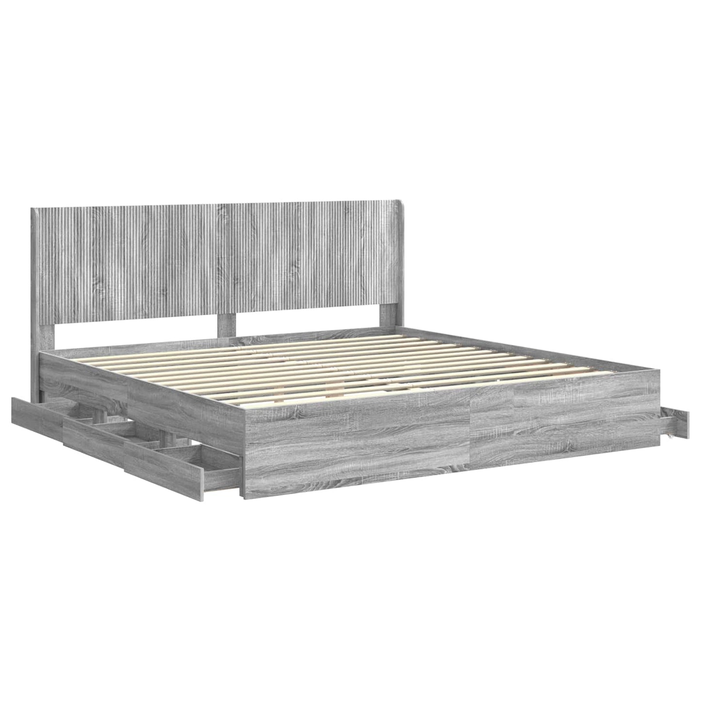 vidaXL Καλάθι με αποθήκη και κεφαλάρι Γκρι Sonoma 200 x 200 cm