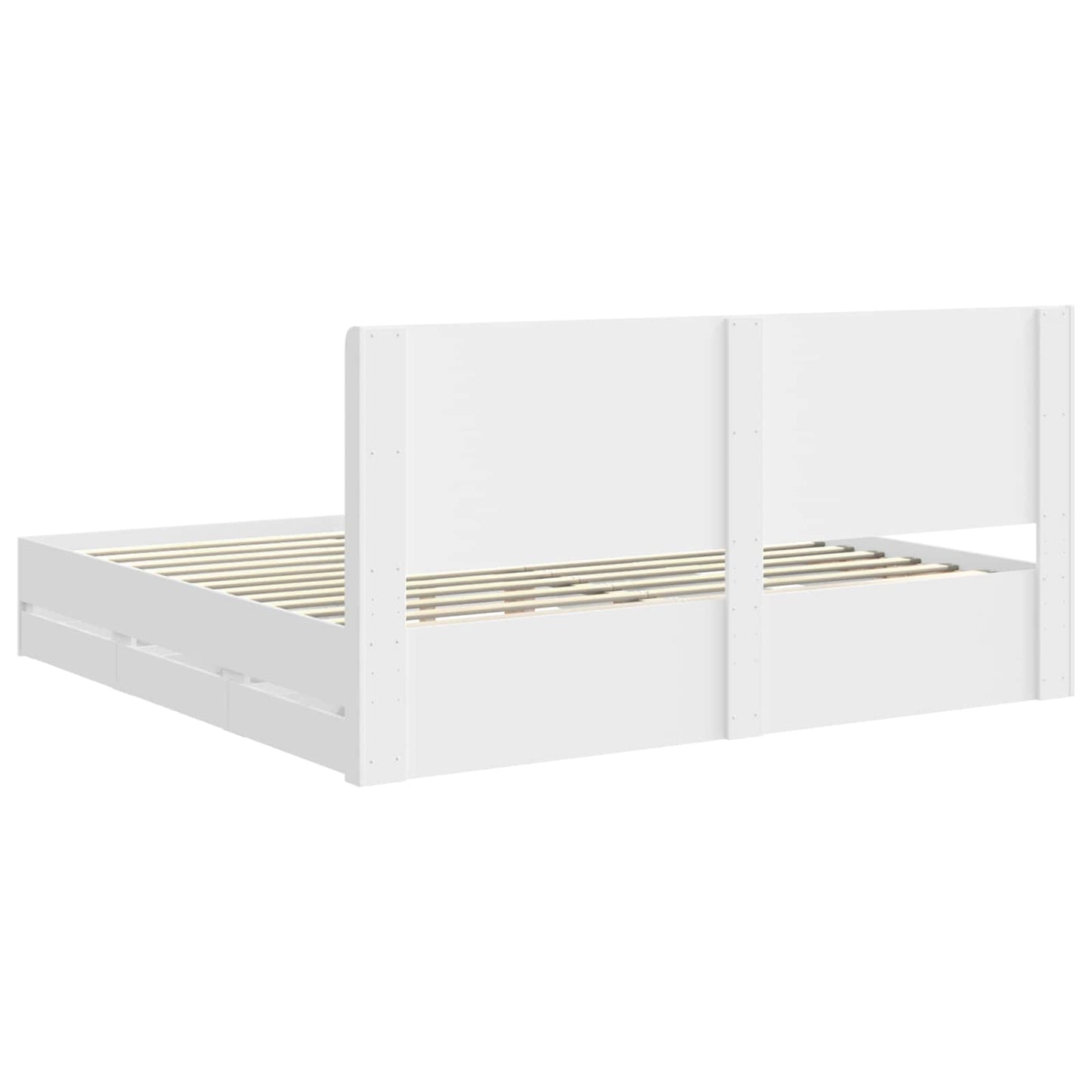 vidaXL Καλάθι με αποθήκη και κεφαλάρι Λευκό 180 x 200 cm