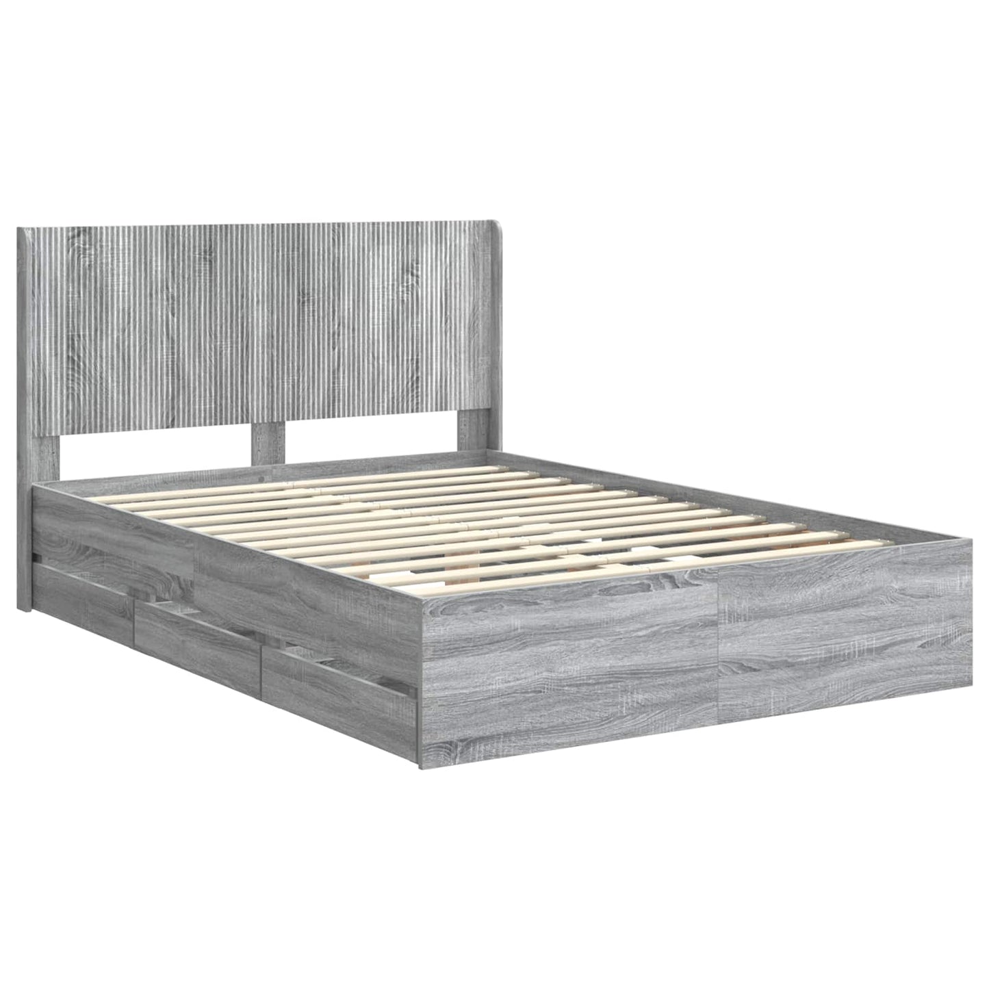 vidaXL Καλάθι με αποθήκη και κεφαλάρι Γκρι Sonoma 120 x 190 cm
