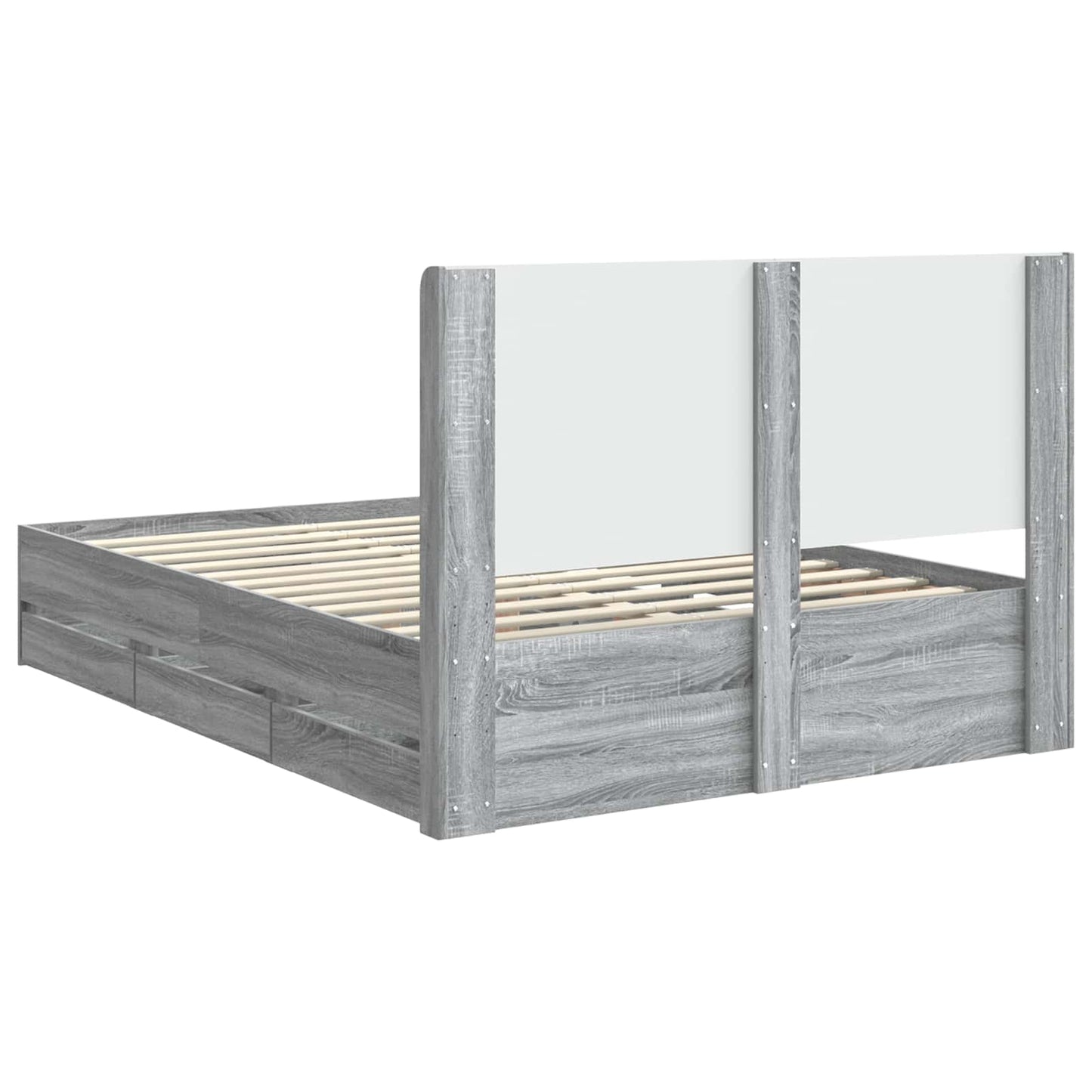 vidaXL Καλάθι με αποθήκη και κεφαλάρι Γκρι Sonoma 120 x 190 cm