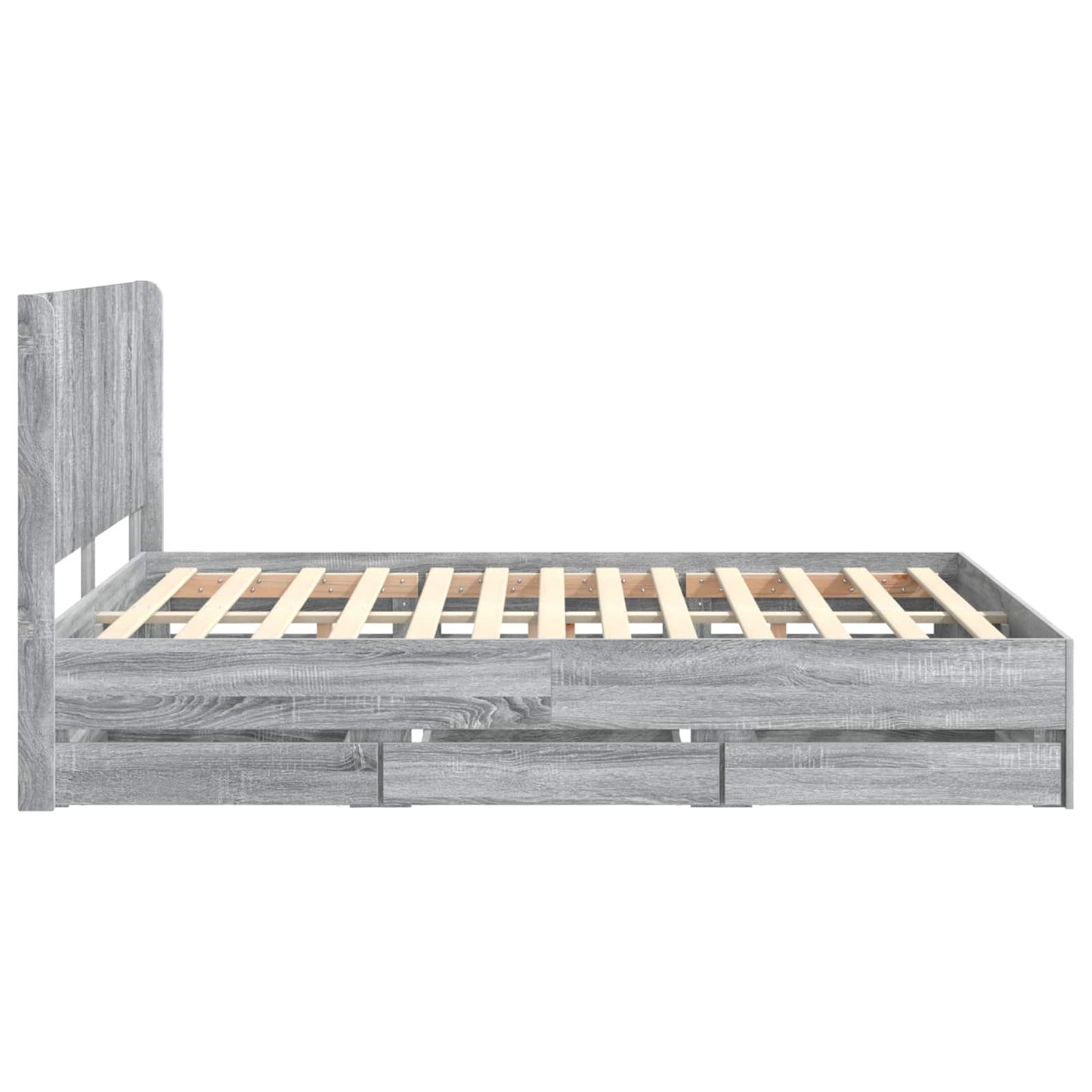 vidaXL Καλάθι με αποθήκη και κεφαλάρι Γκρι Sonoma 120 x 190 cm